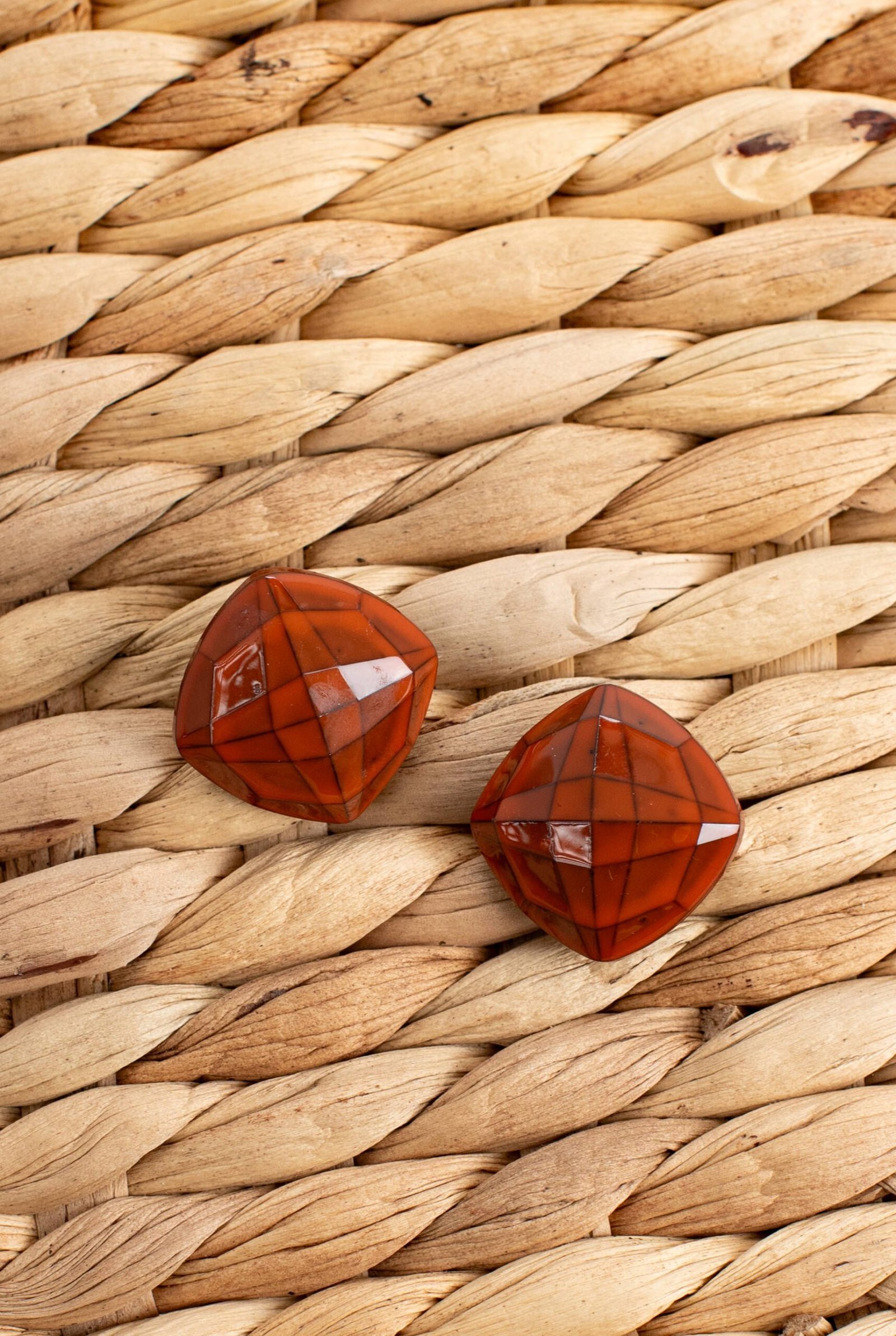 BROWN DIAMOND  EARRINGS