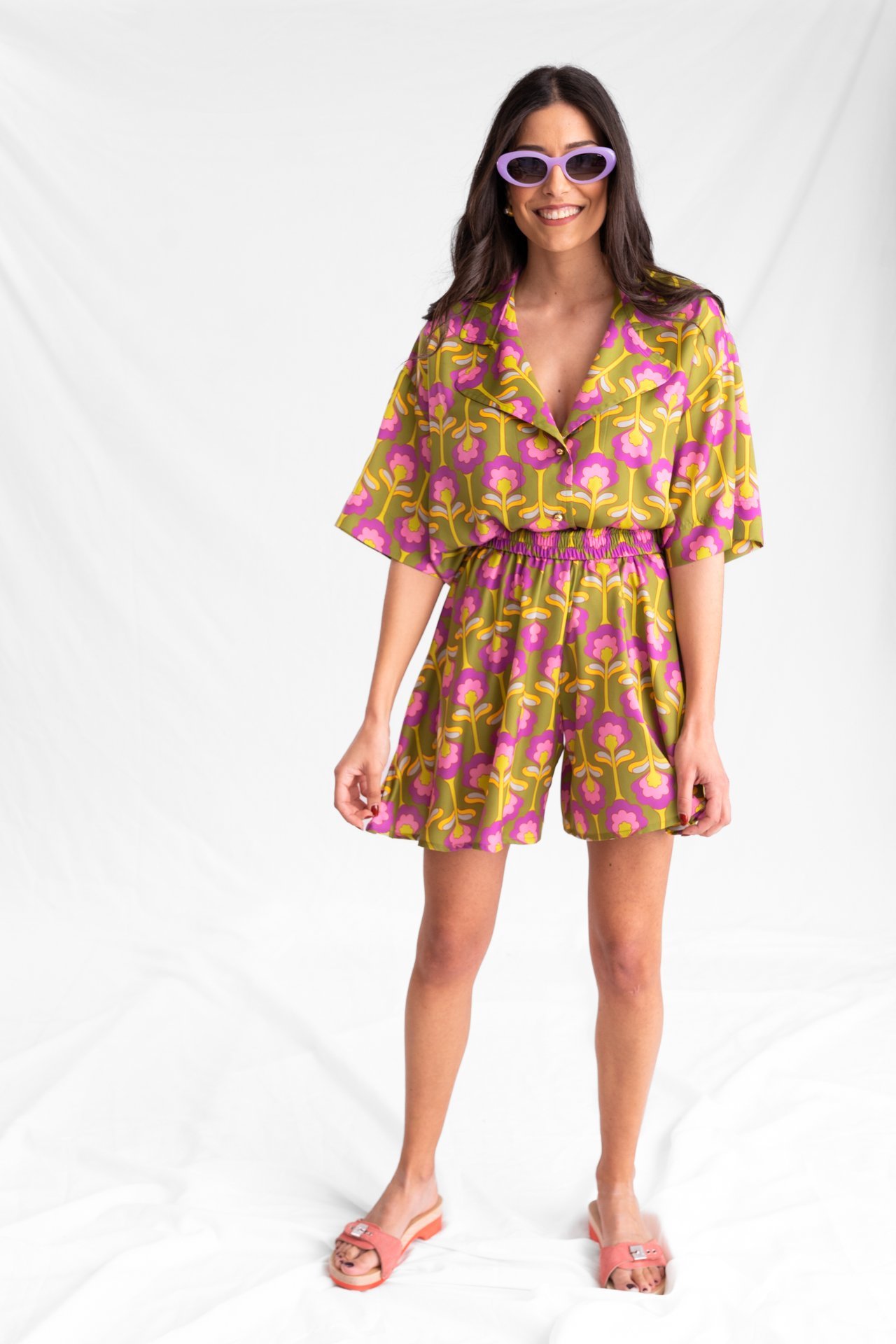 Hollyhocks Shorts