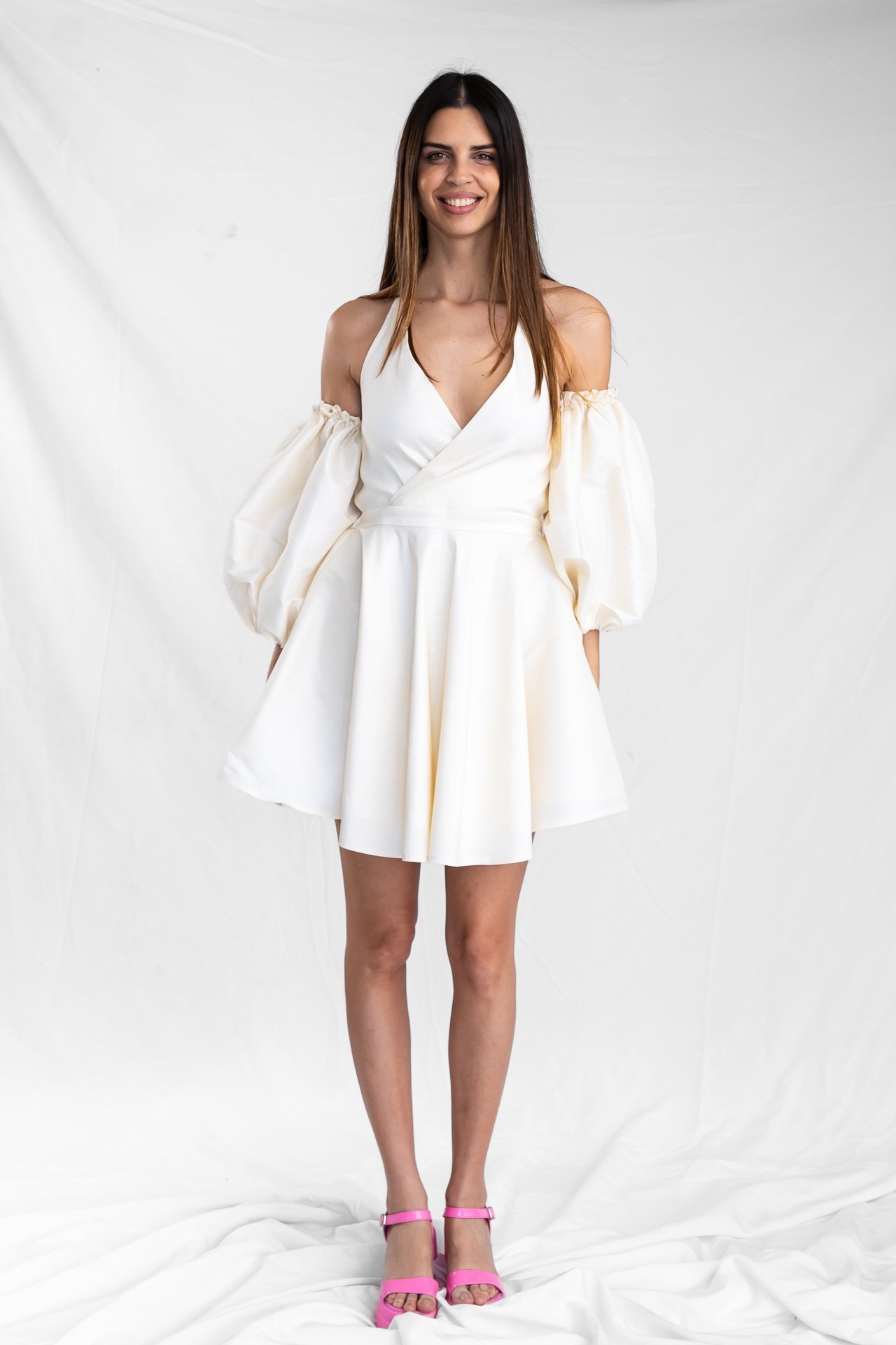 Ivory Ballon  Dress