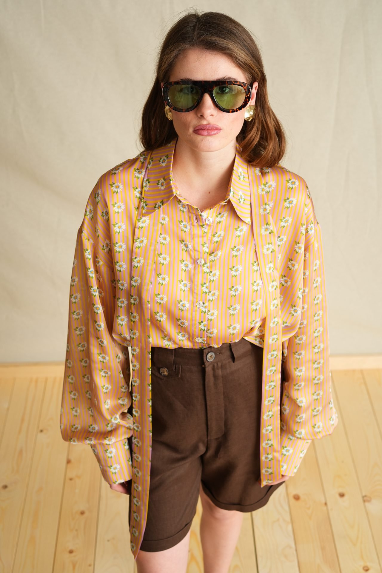 Orange Lora Oversized Shirt