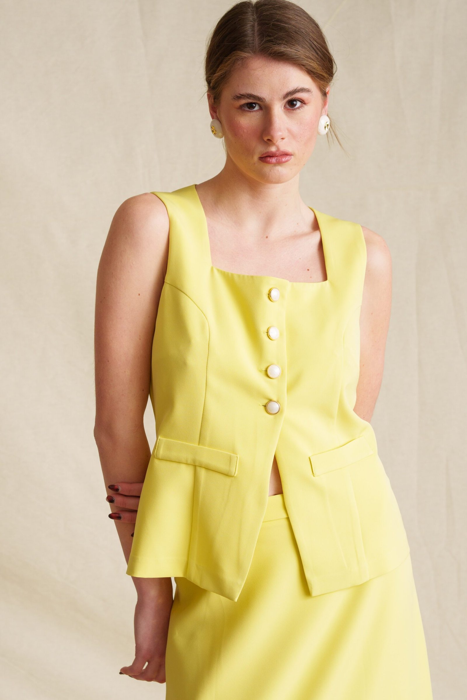 Lemon Vintage Top