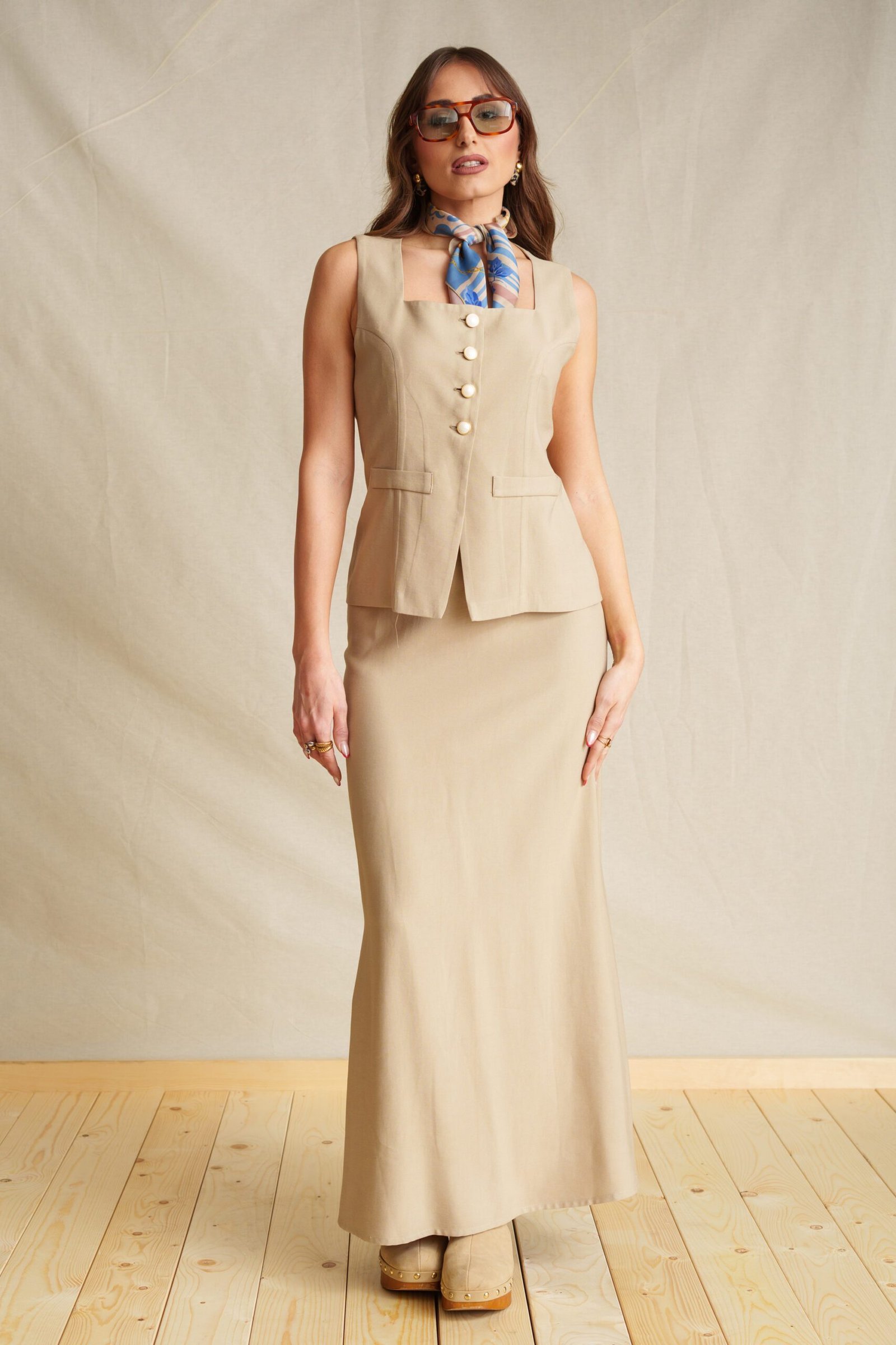 Mocha Maxi Skirt