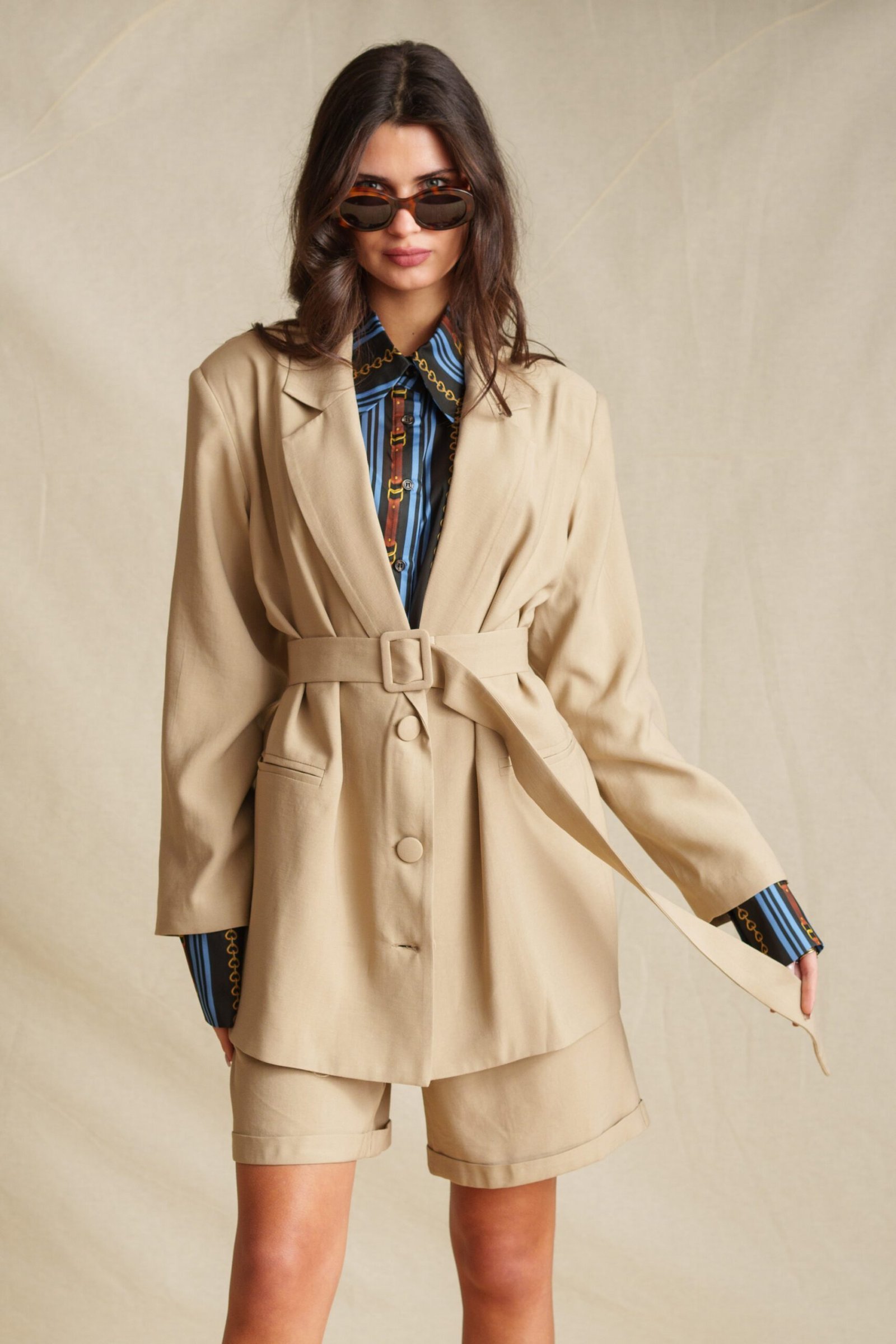 Mocha Oversized Blazer