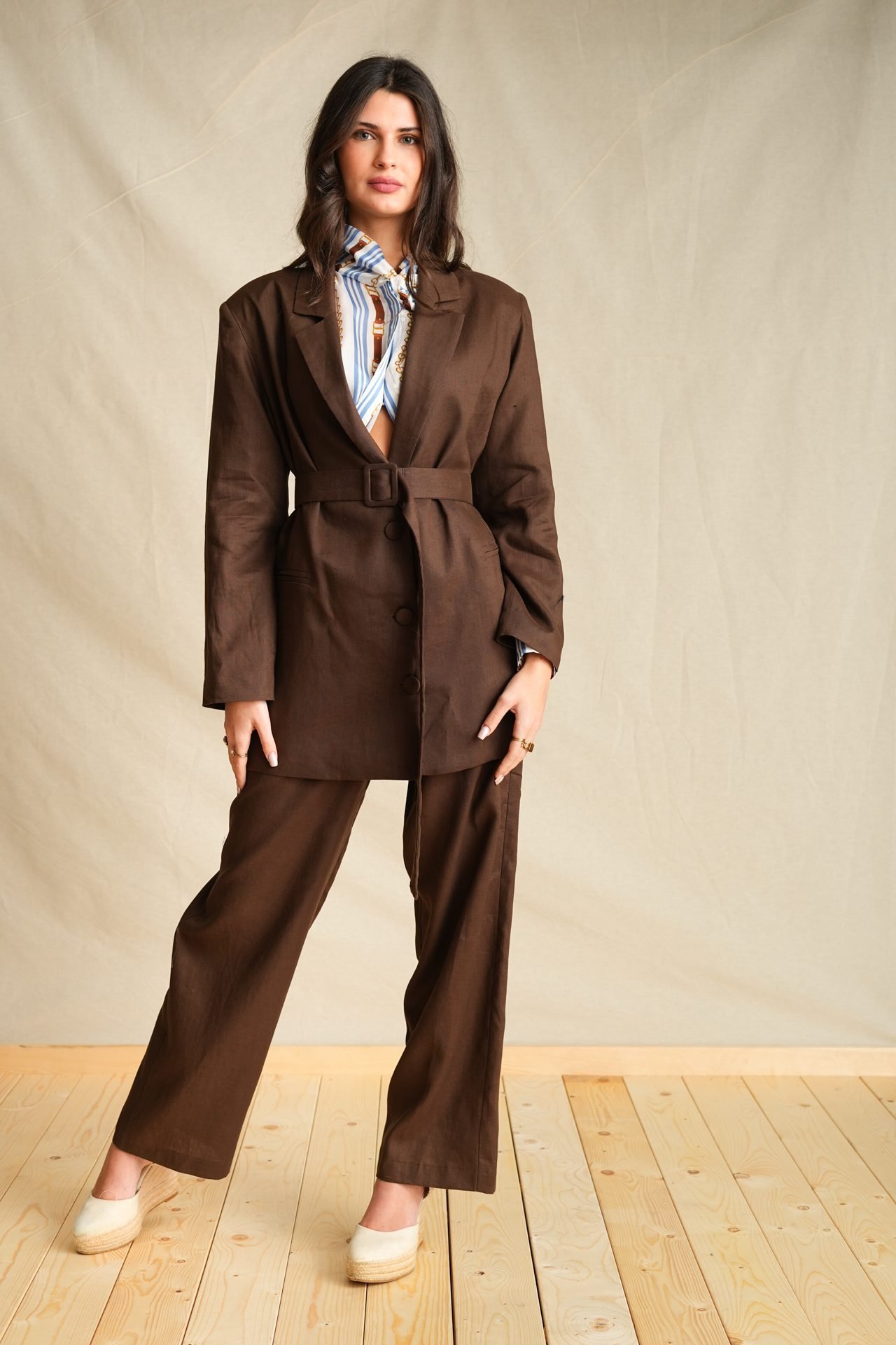 Burly Wood Oversized Blazer