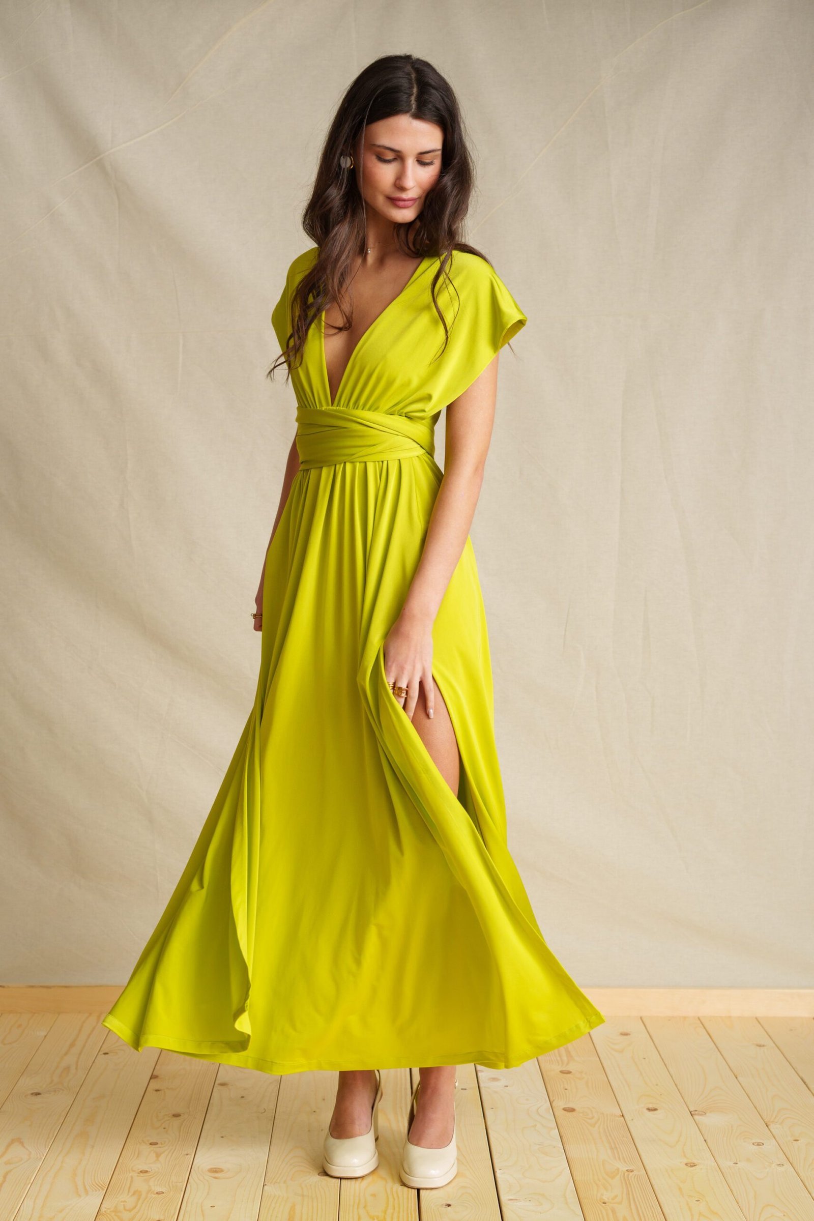 Lime Polymorphic Dress