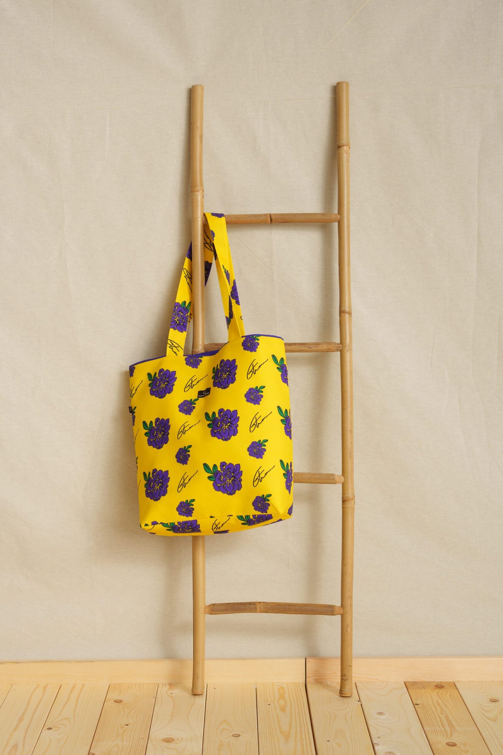 Yellow Dalia Tote Bag
