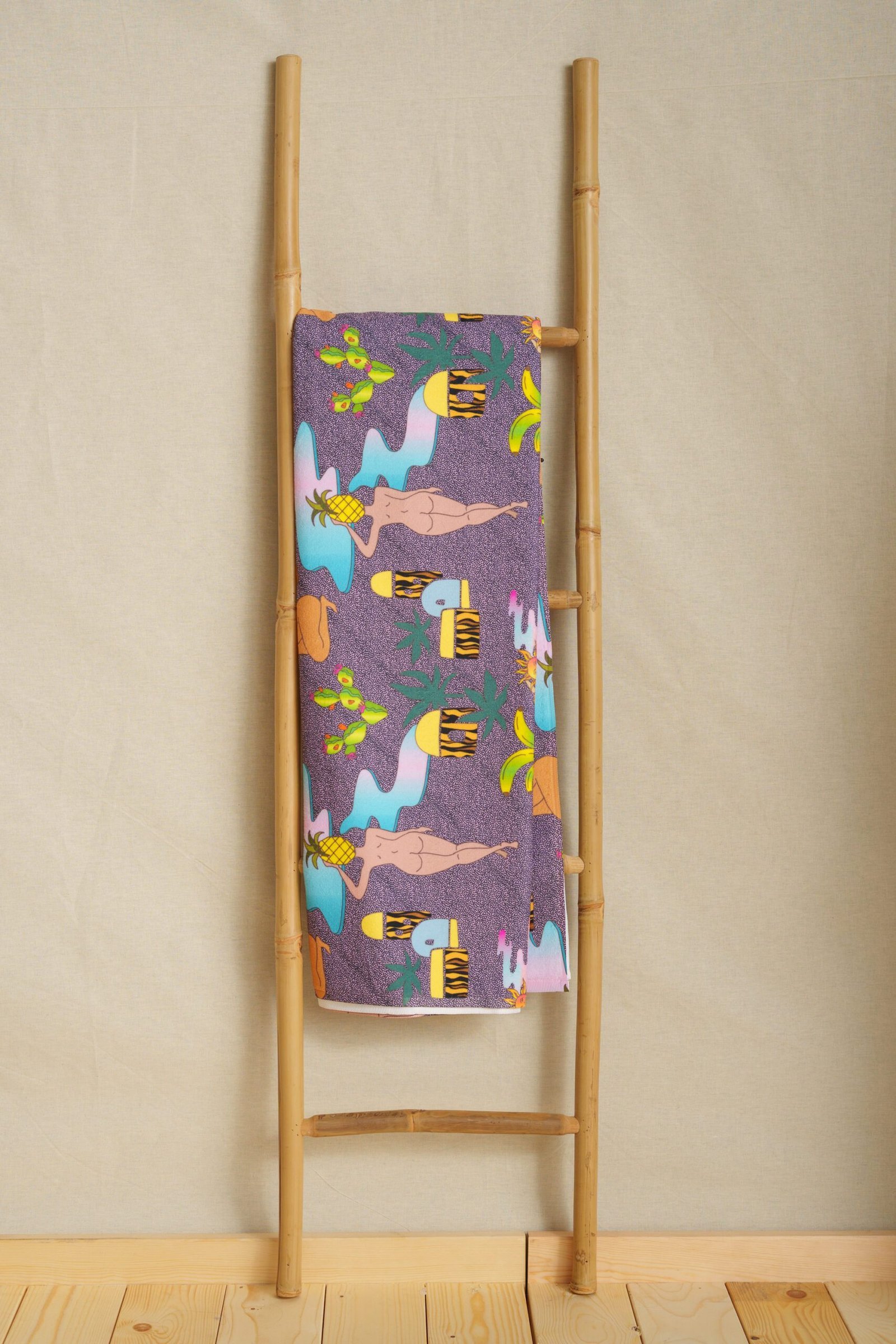 Purple Edem Beach Towel