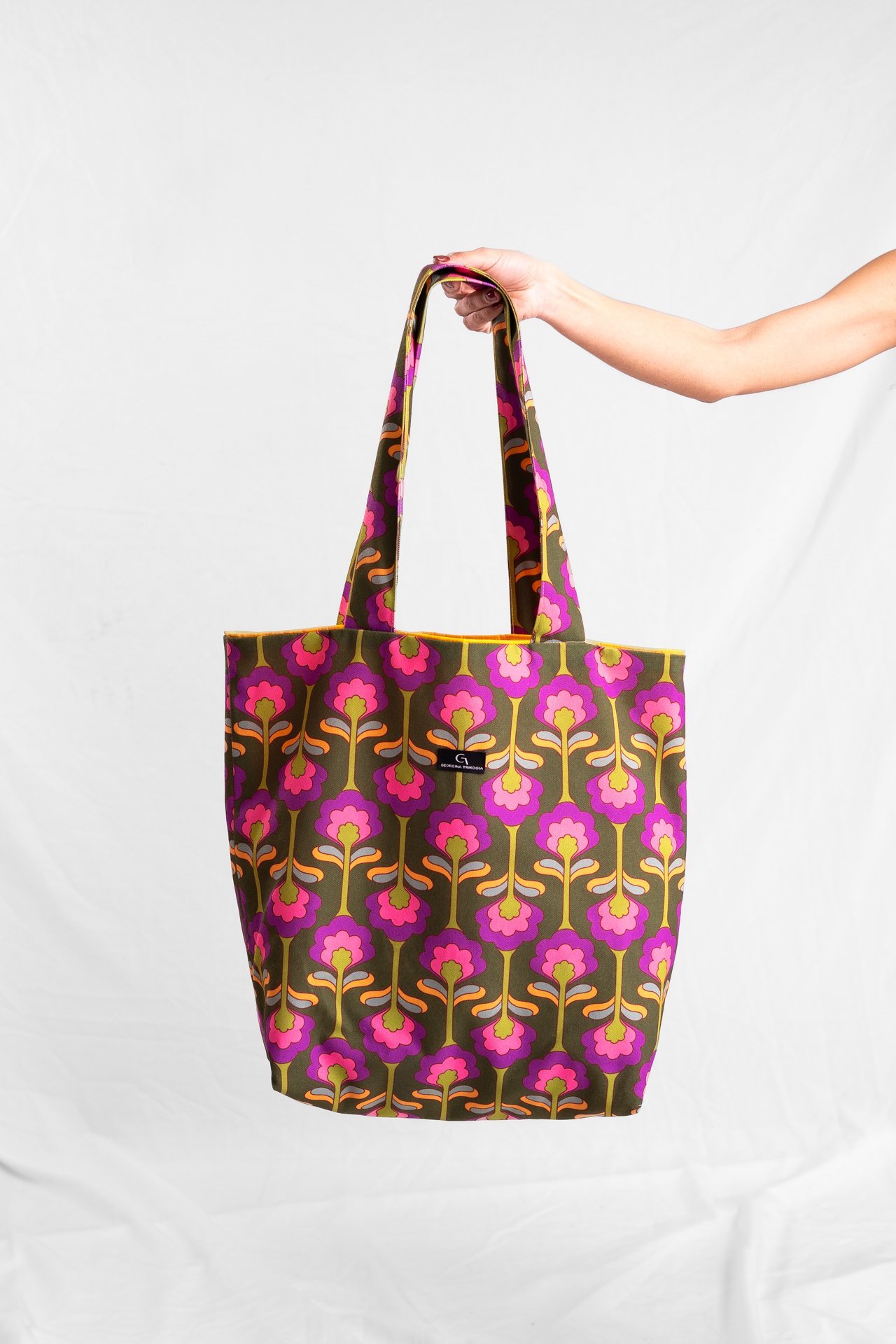 Hollyhocks Tote Bag