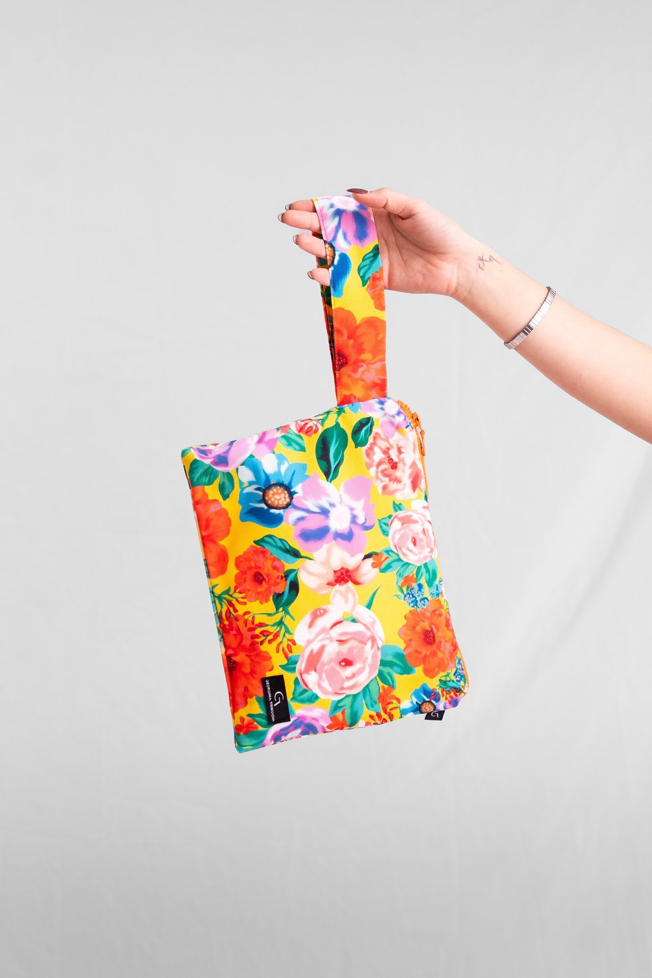 Peony Zipper Bag