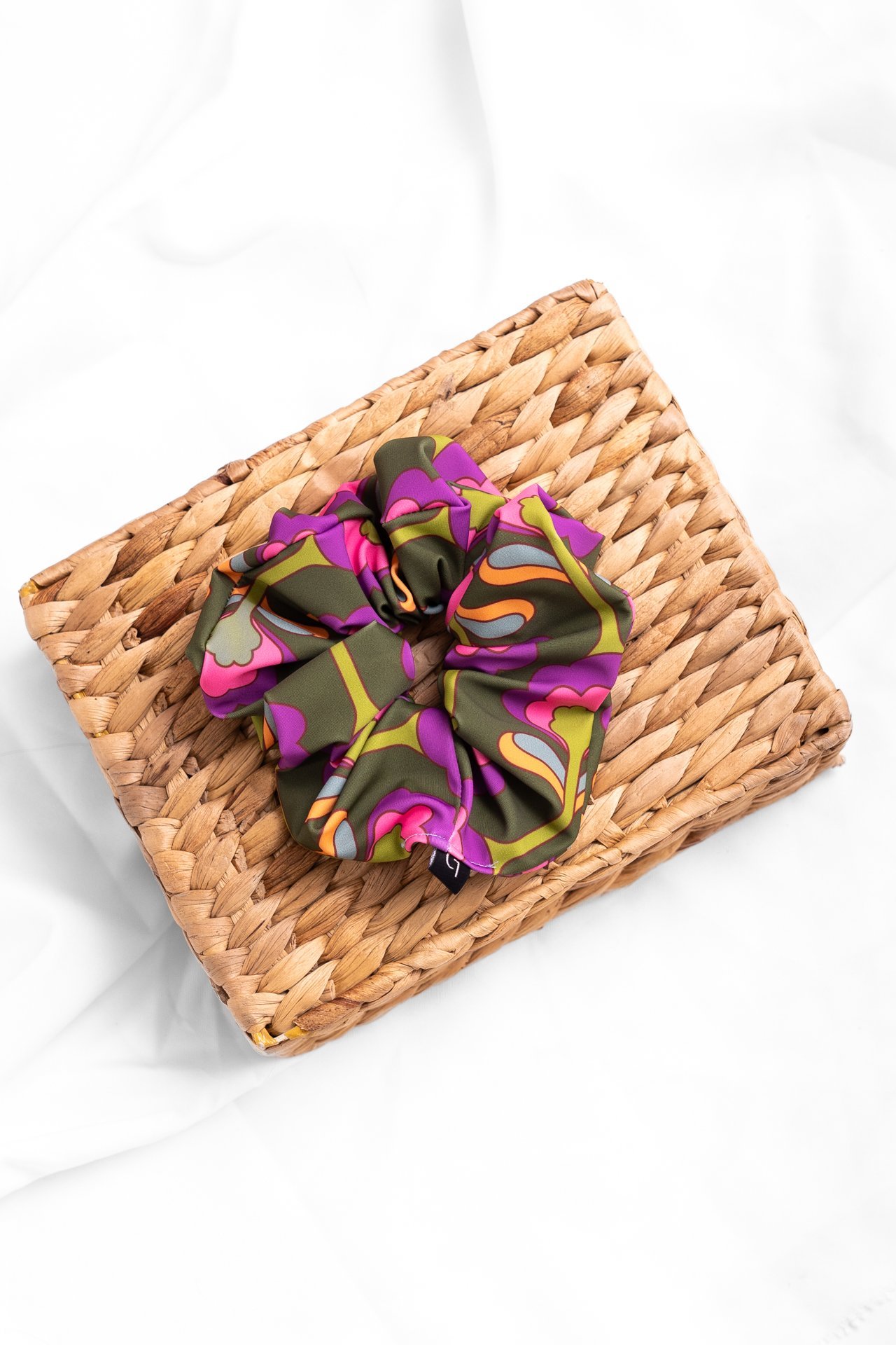 Hollyhocks Scrunchie