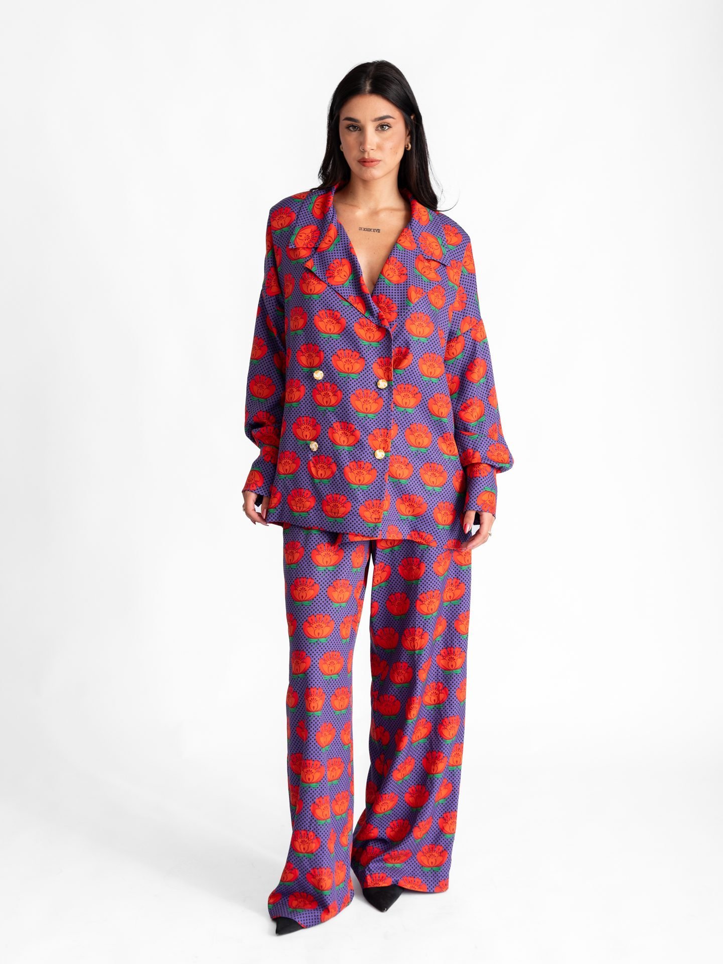 Amelia Purple Classic Pants