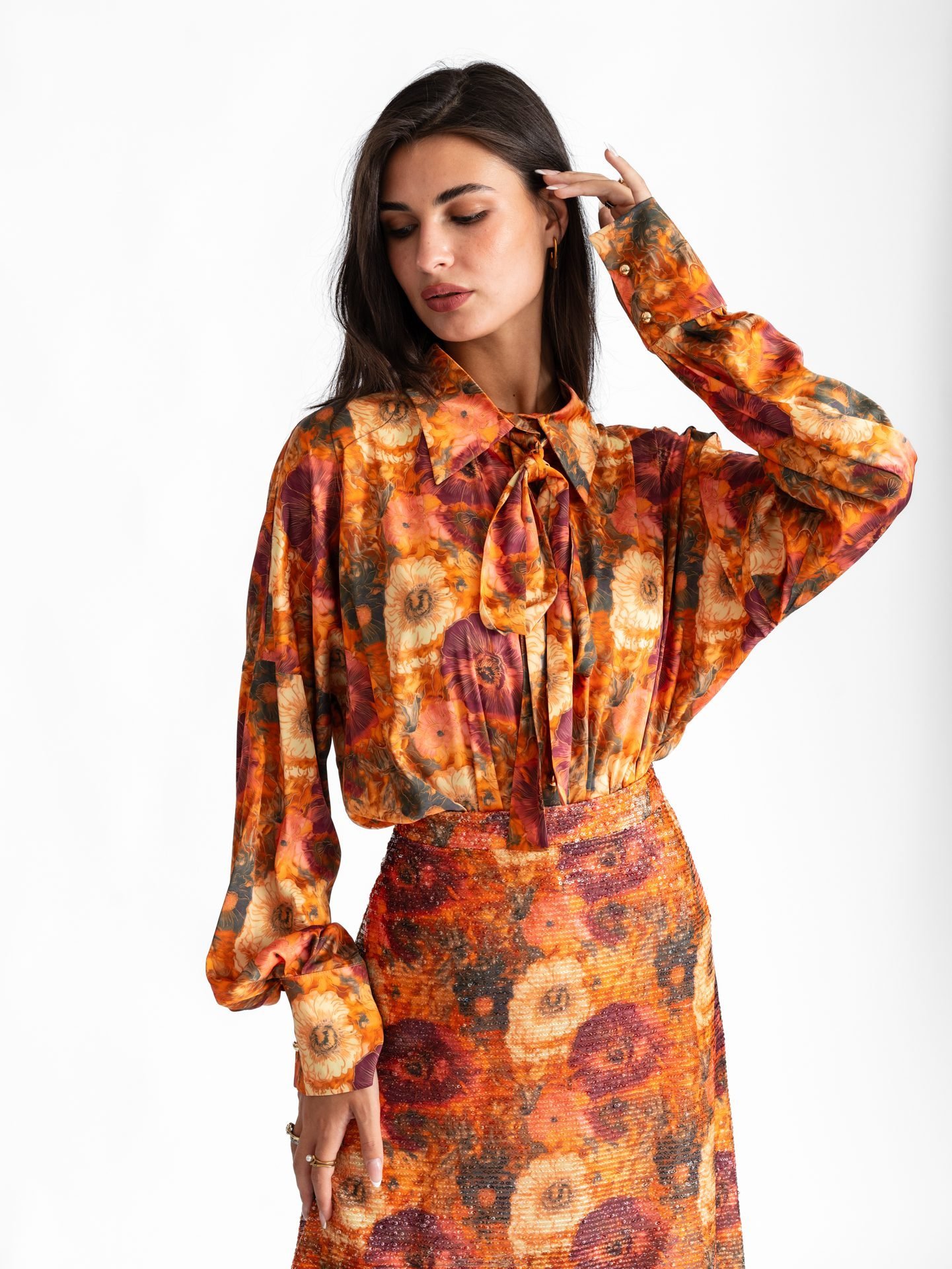 Golden Flower Oversized Shirt
