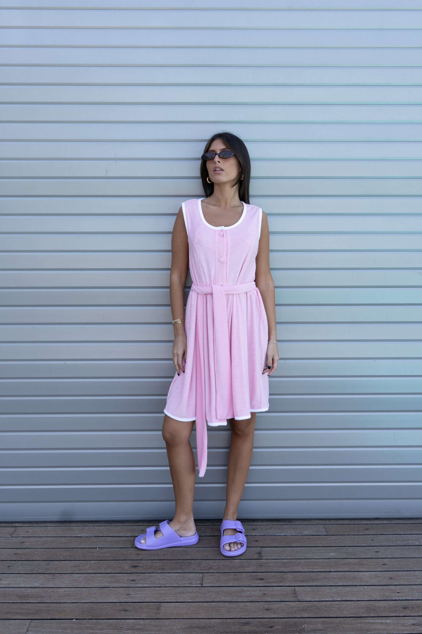 Baby Pink Towel Terry Dress