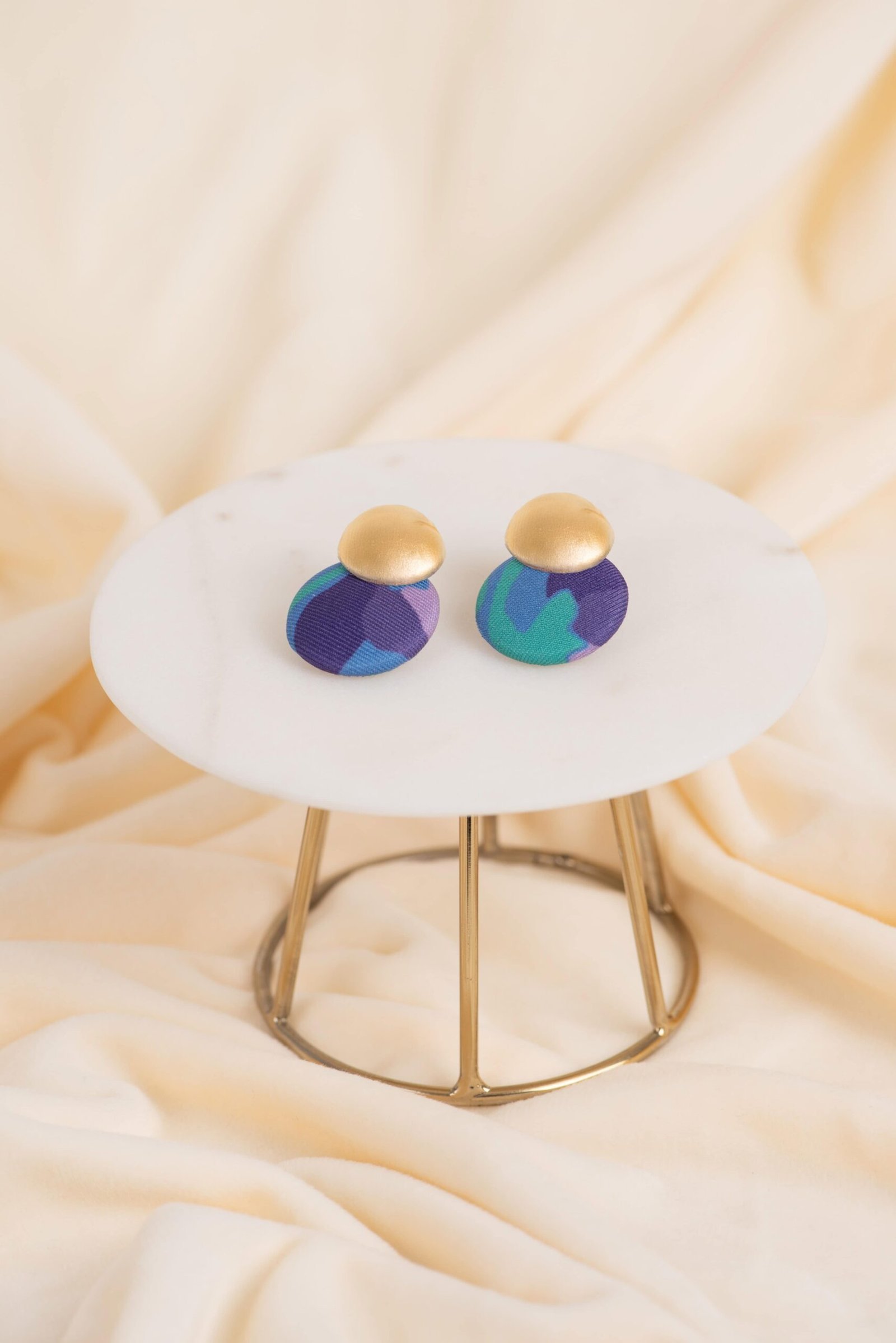 Violet Circle  Earrings