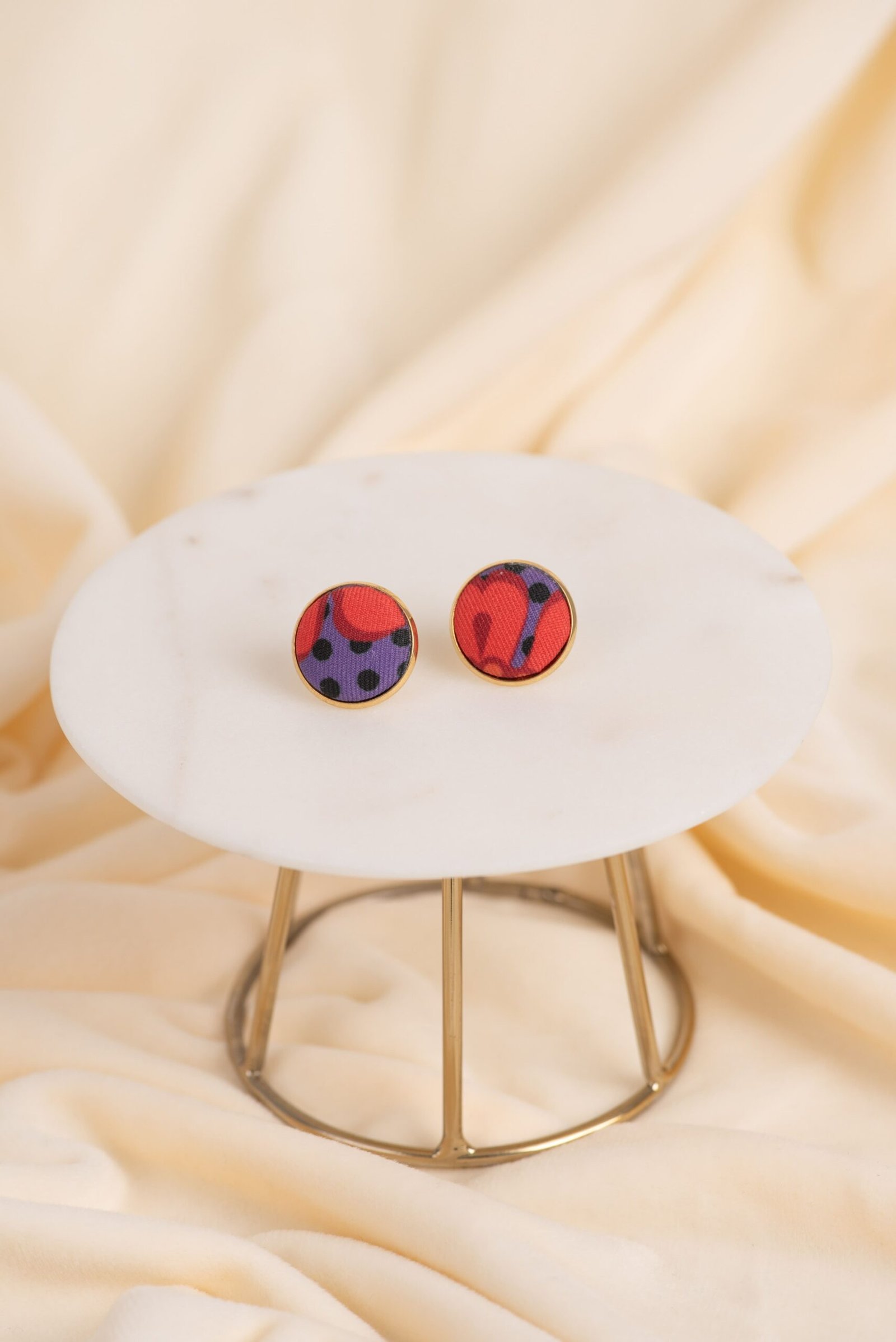 Amelia Purple Bull earrings