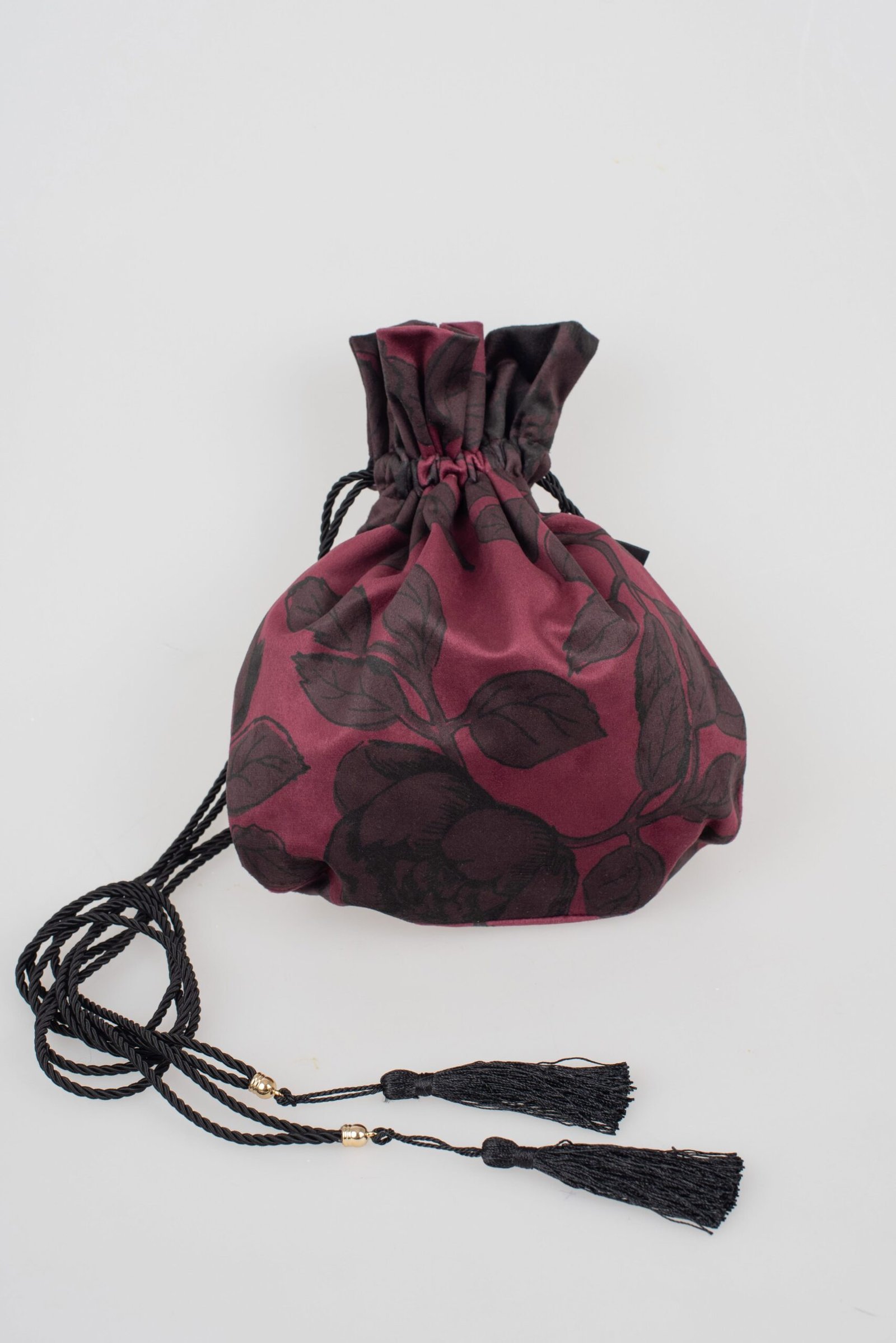 Black Wine Pouch Bag