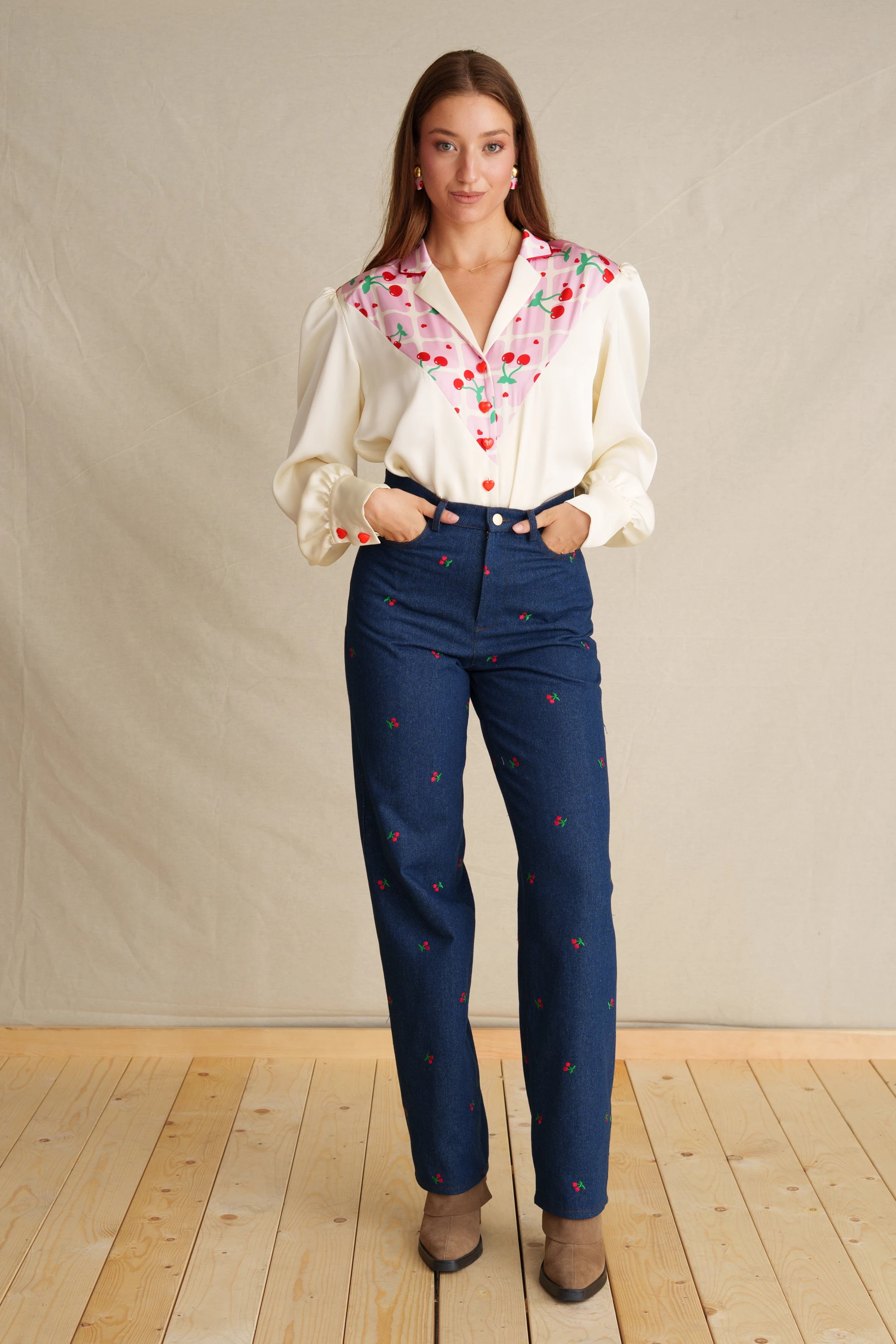 Blushed Cherris Jean