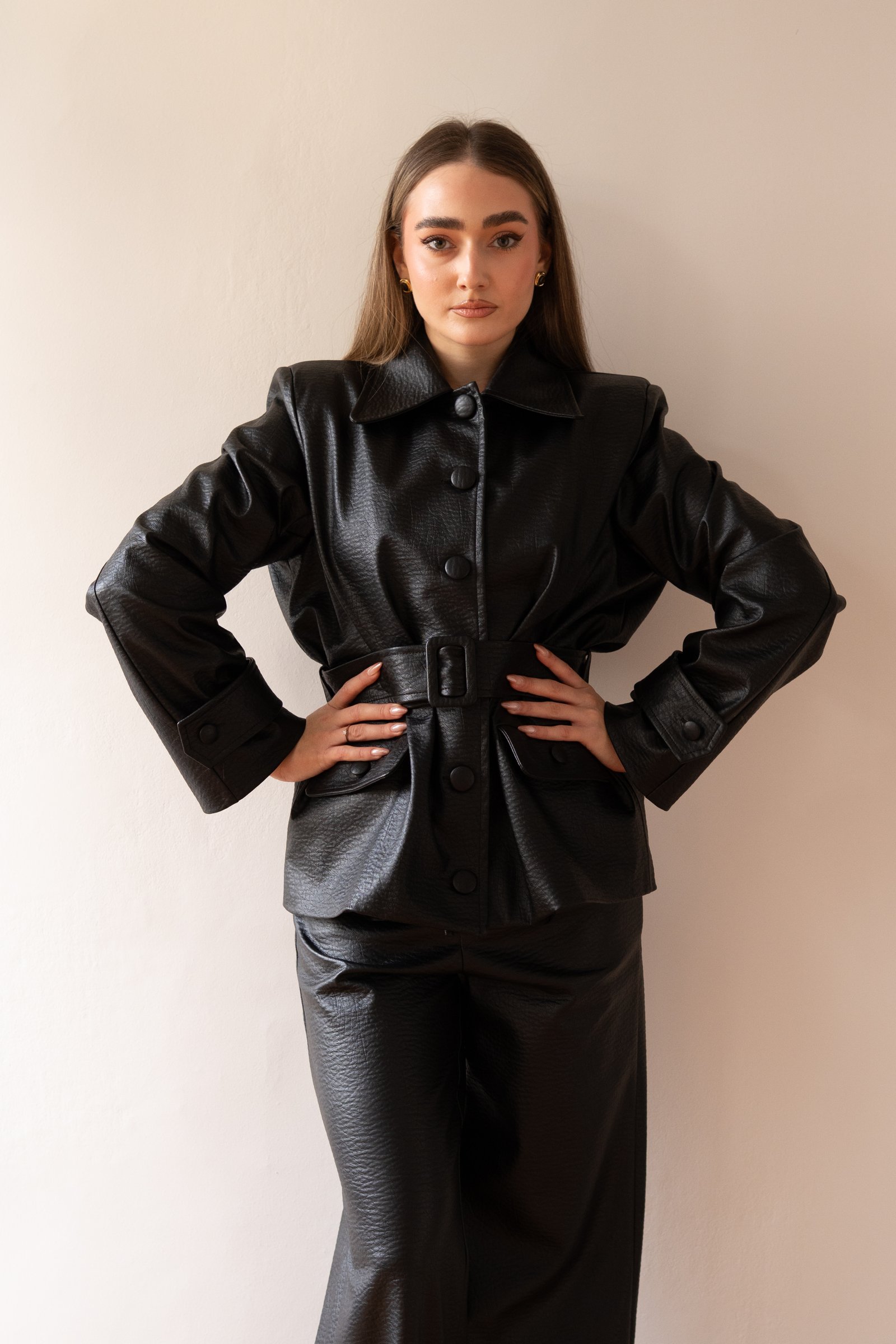 Midnight Leather Jacket - Image 3