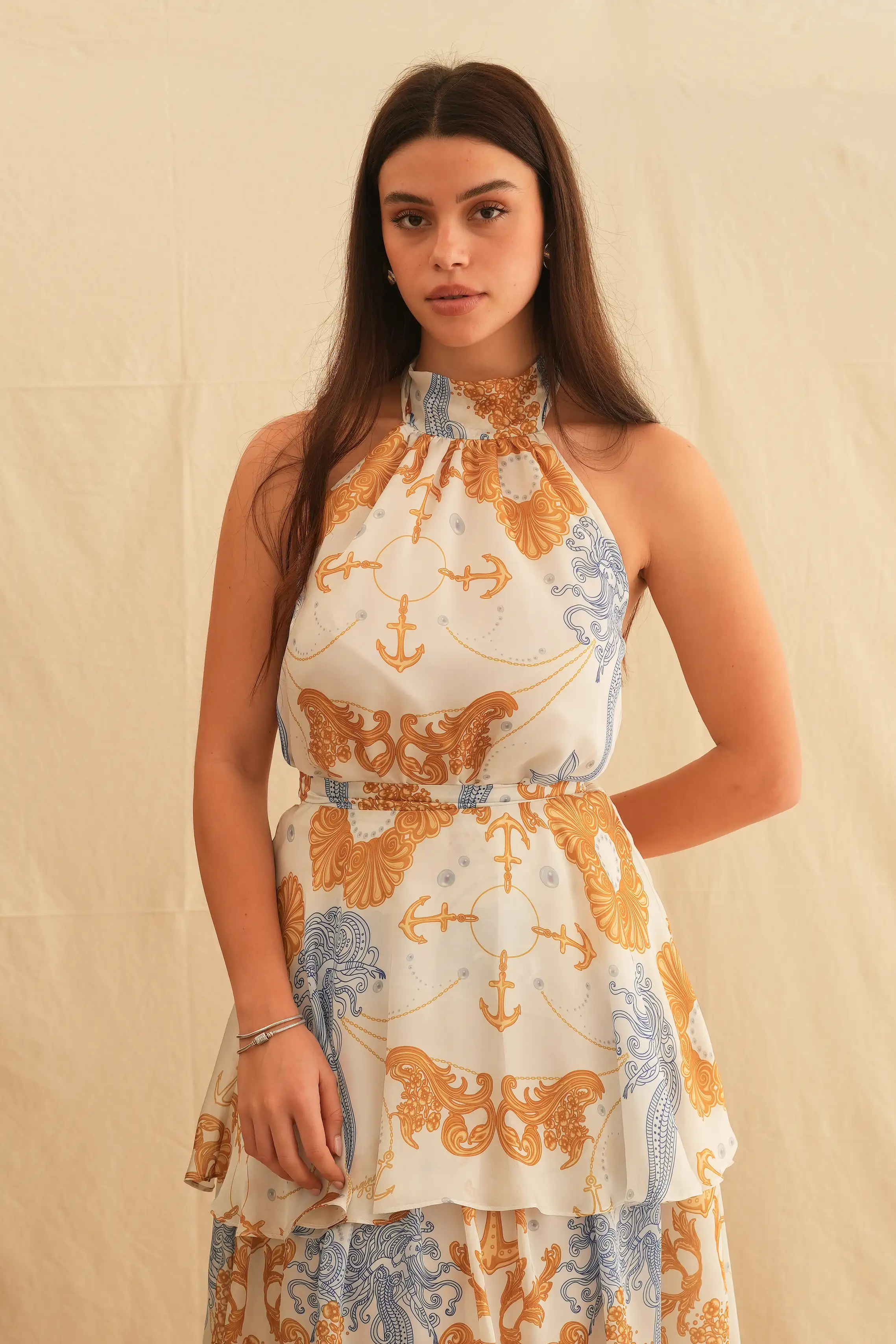 Golden Ocean Backless Top