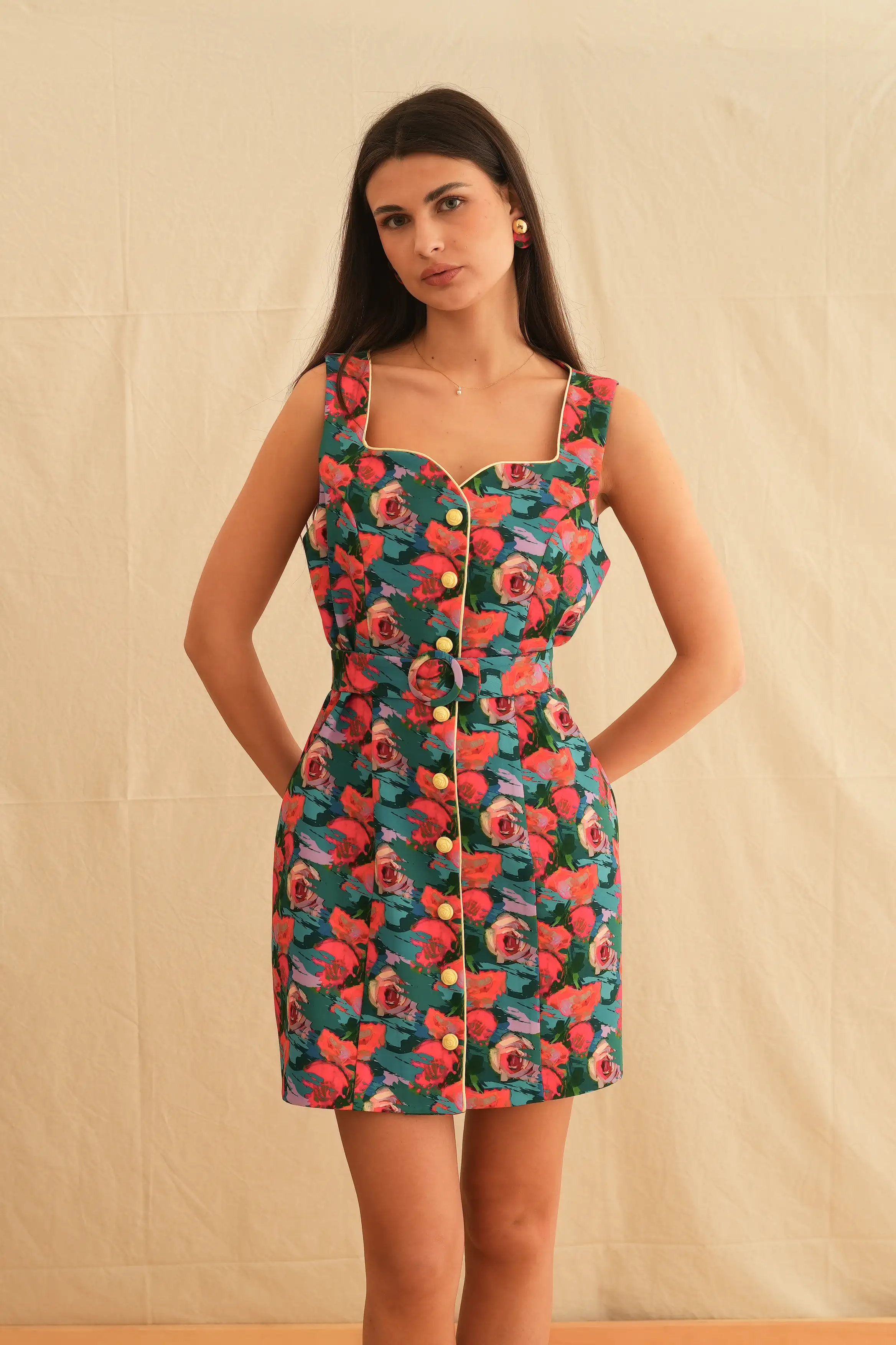 Amber Vintage Mini Dress