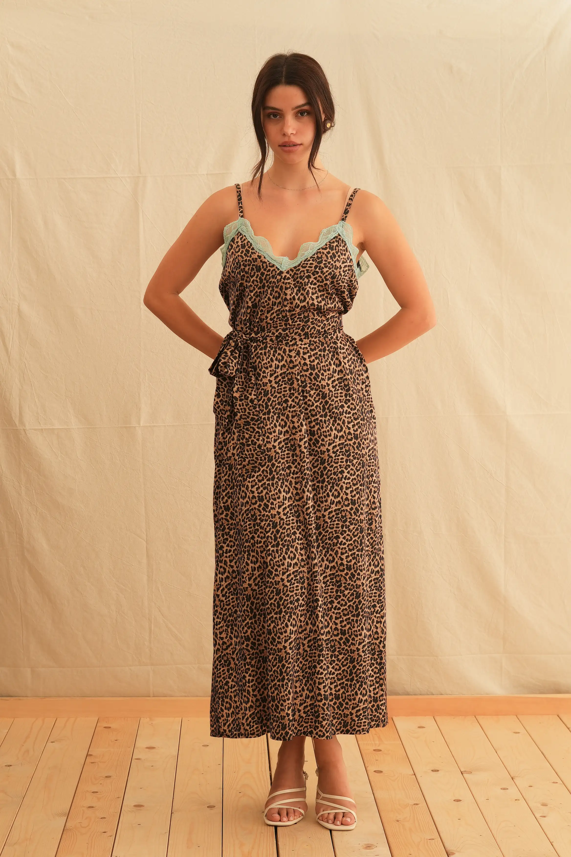 Animal Satin Dress