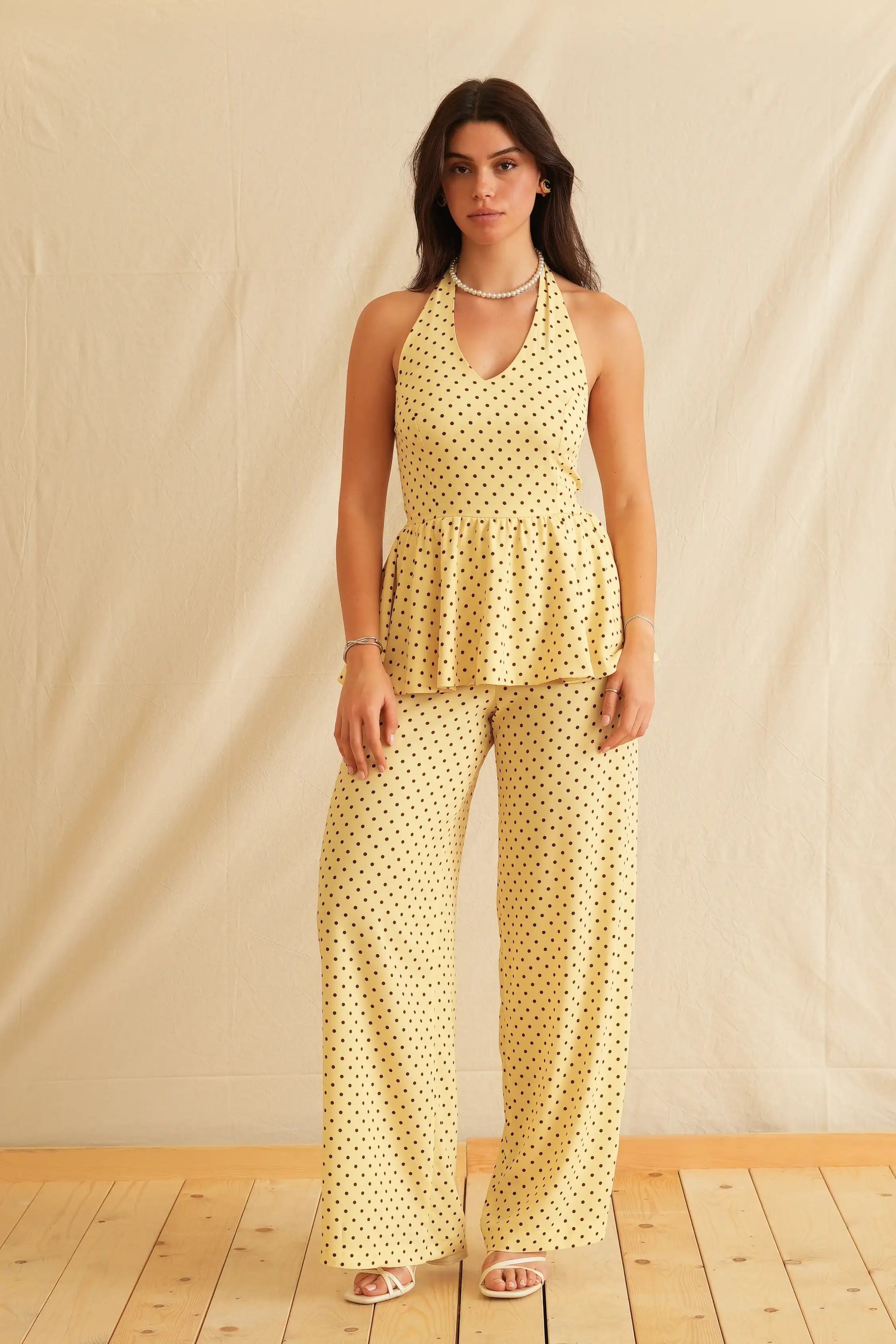 Maryline Dots Classic Pants