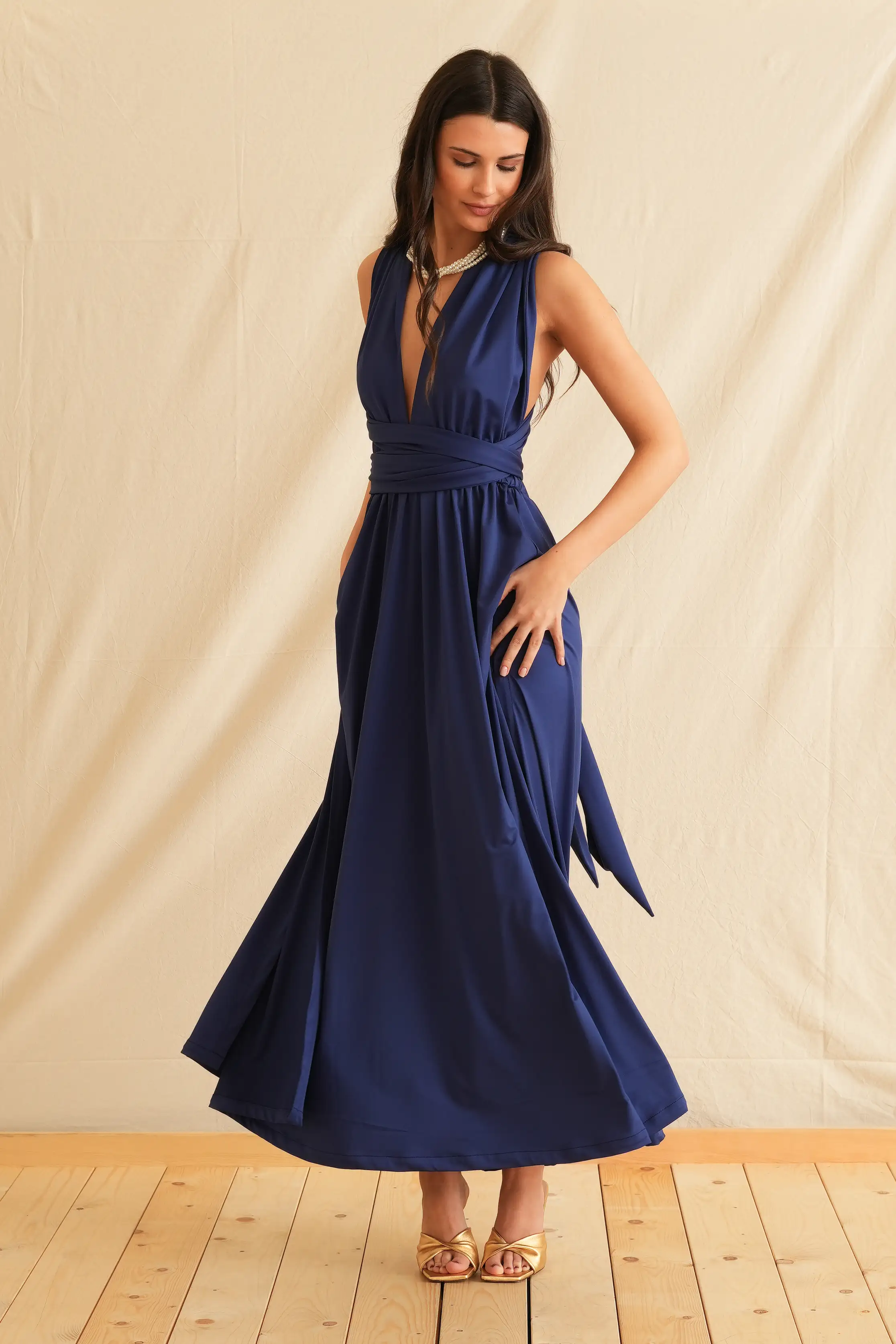 Navy Polymorphic Dress
