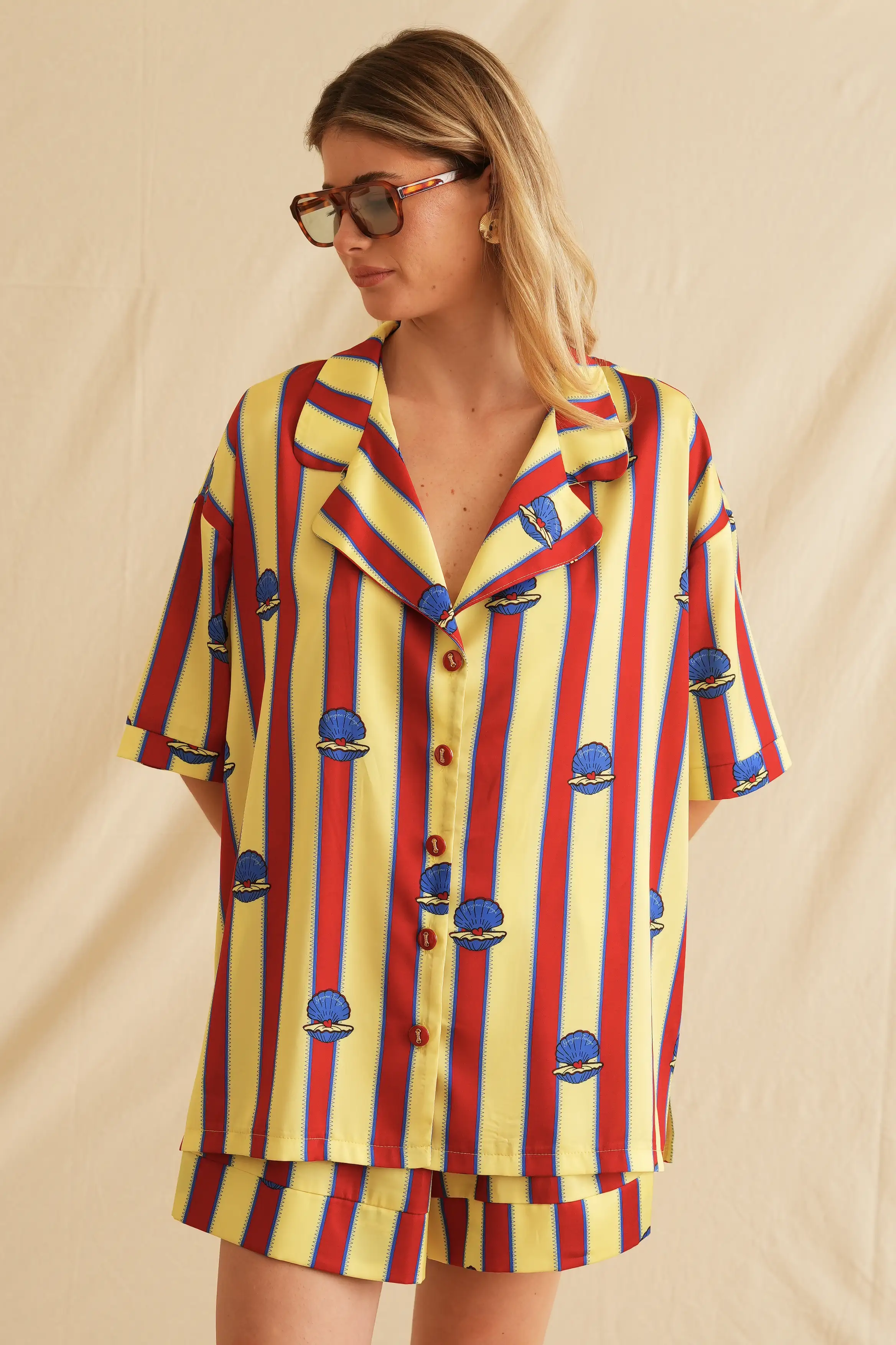 Scallop Short Sleeve Shirt