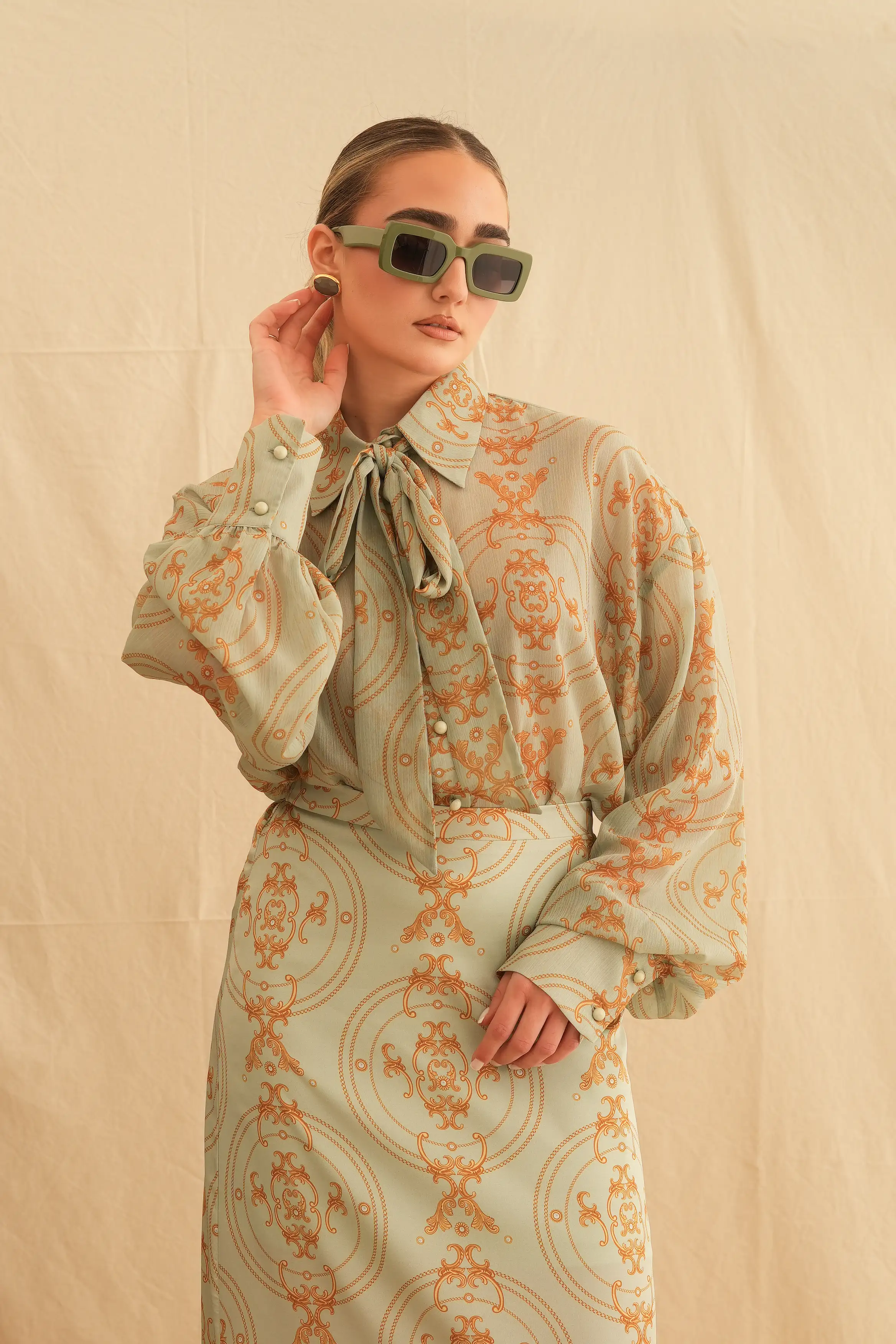 Golden Mint Oversized Shirt