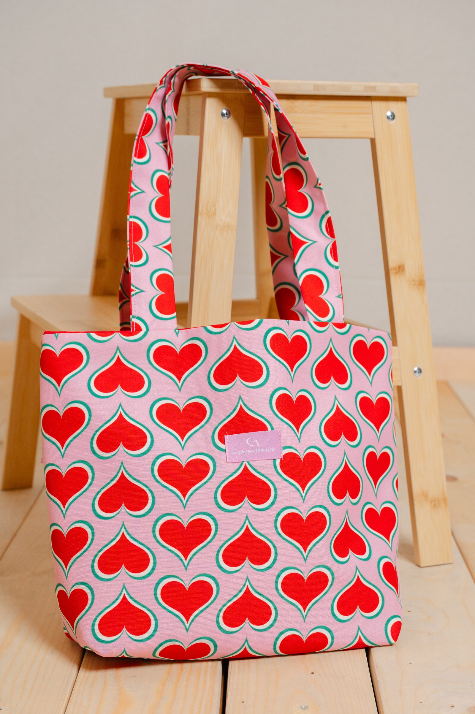RED LOVE MINI TOTE BAG