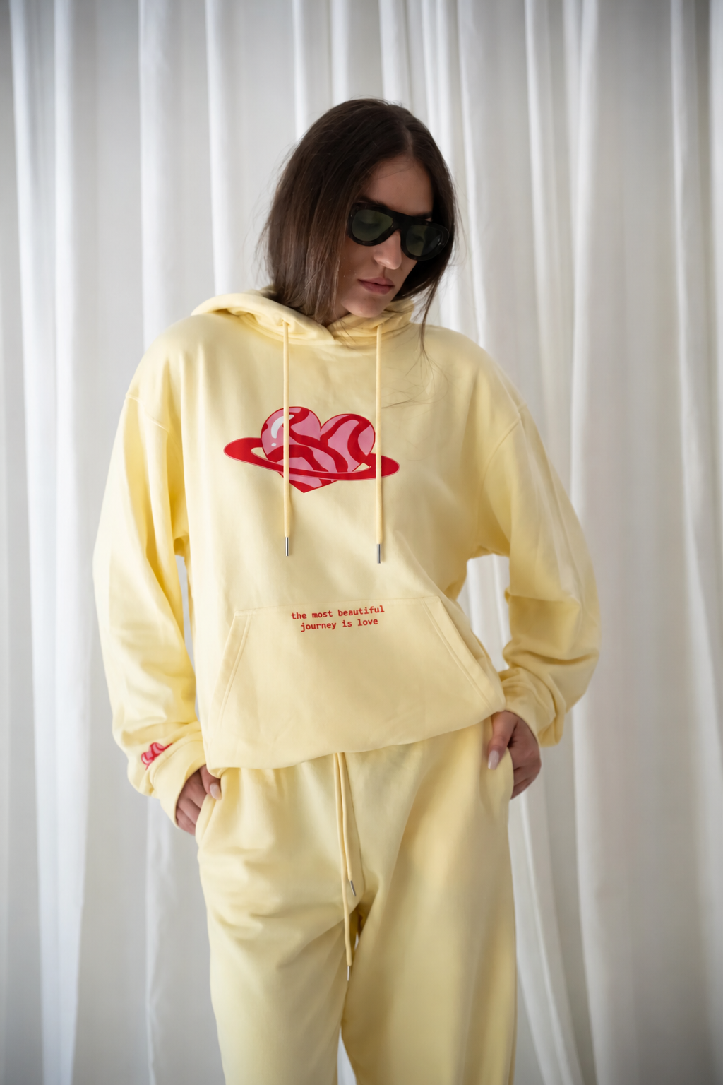 Candy Earth Yellow Oversized Hoodie