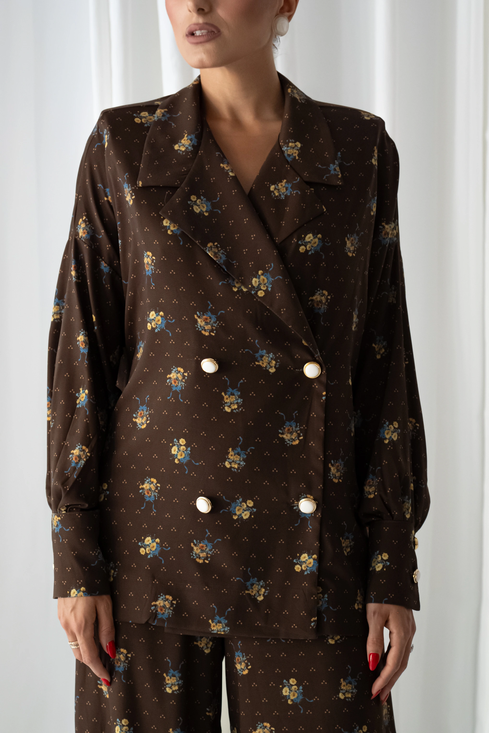 Vintage Daisy Blazer Shirt