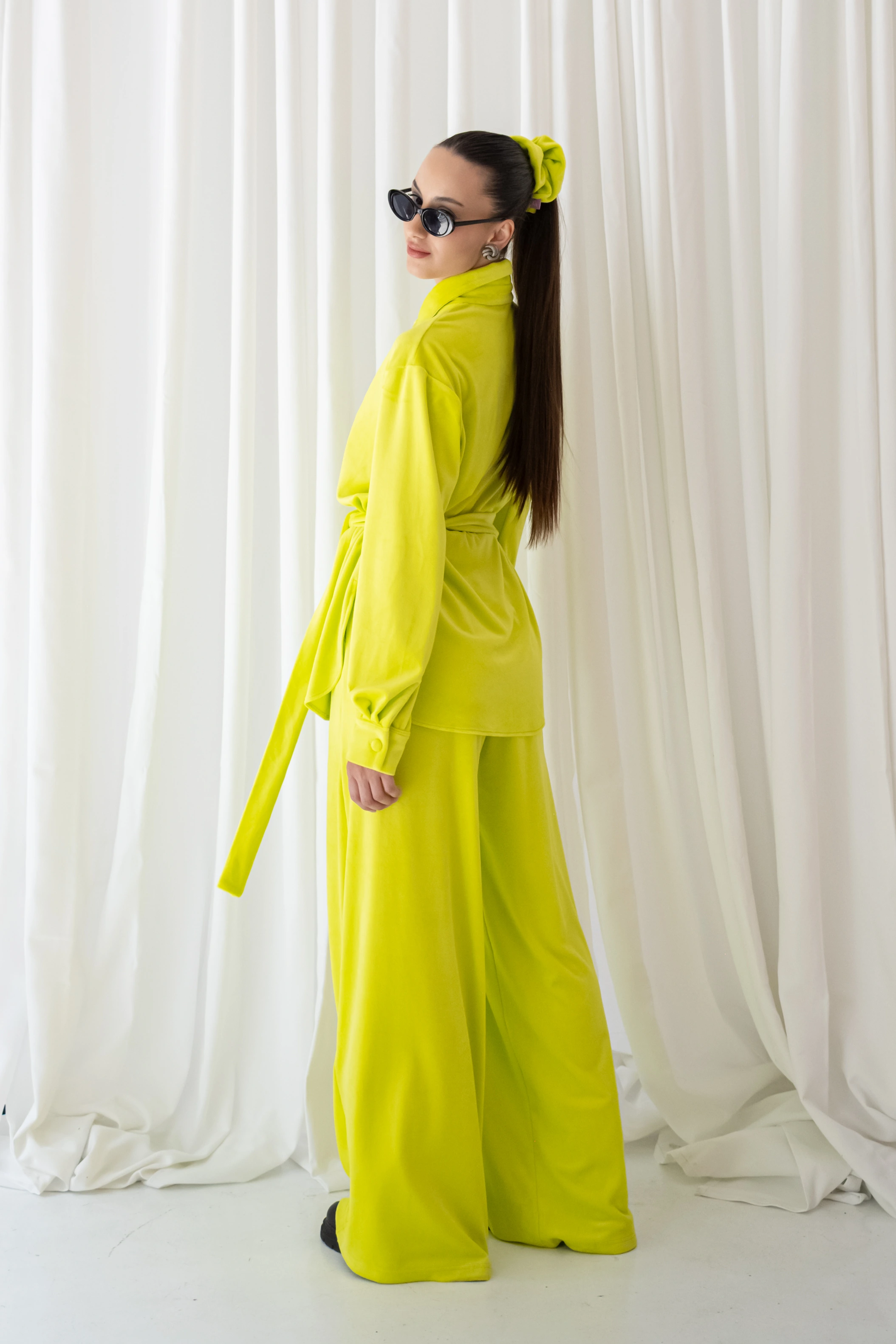 Lime Velvet Set
