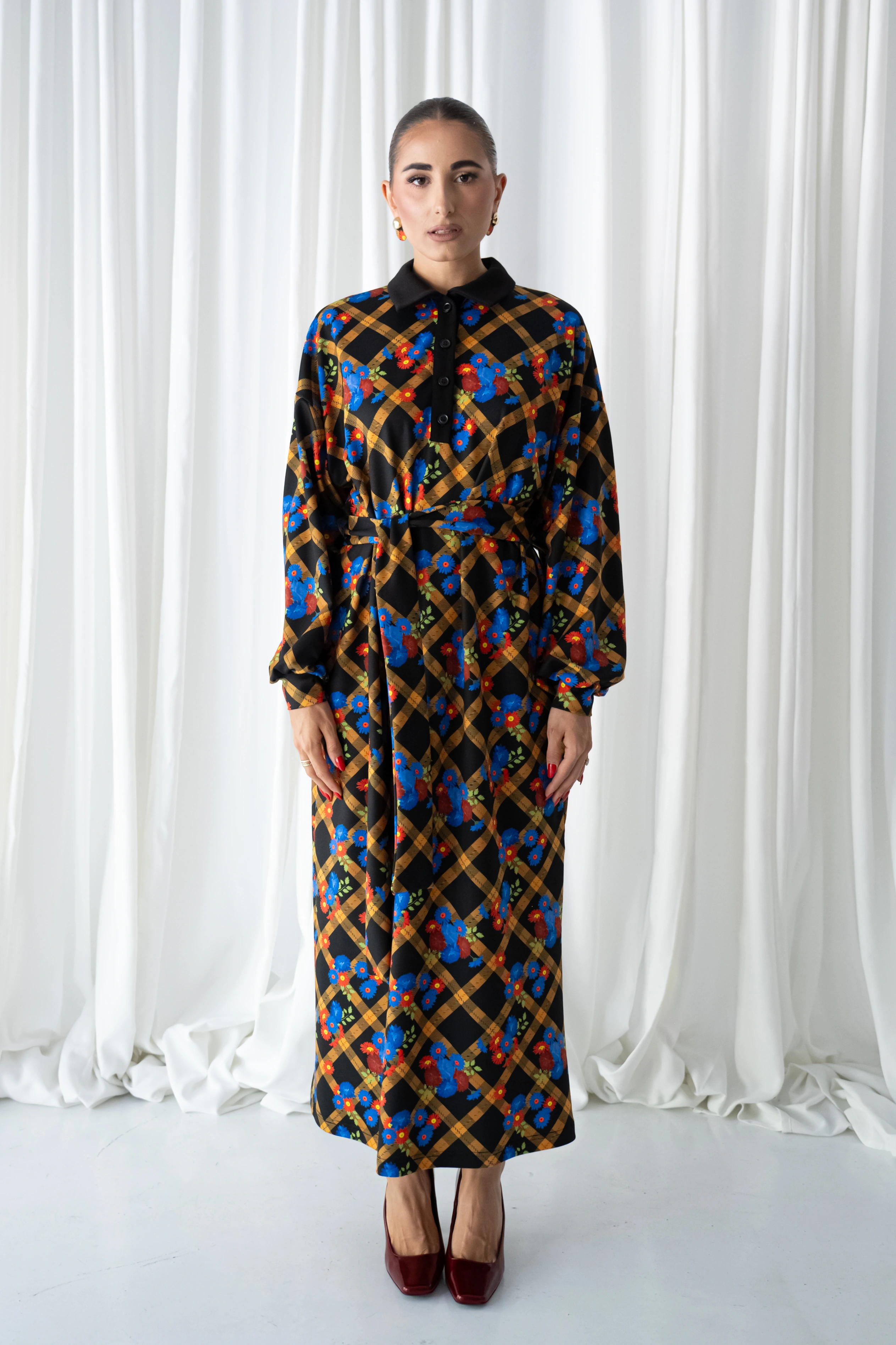 Little Blue Futter Maxi Dress
