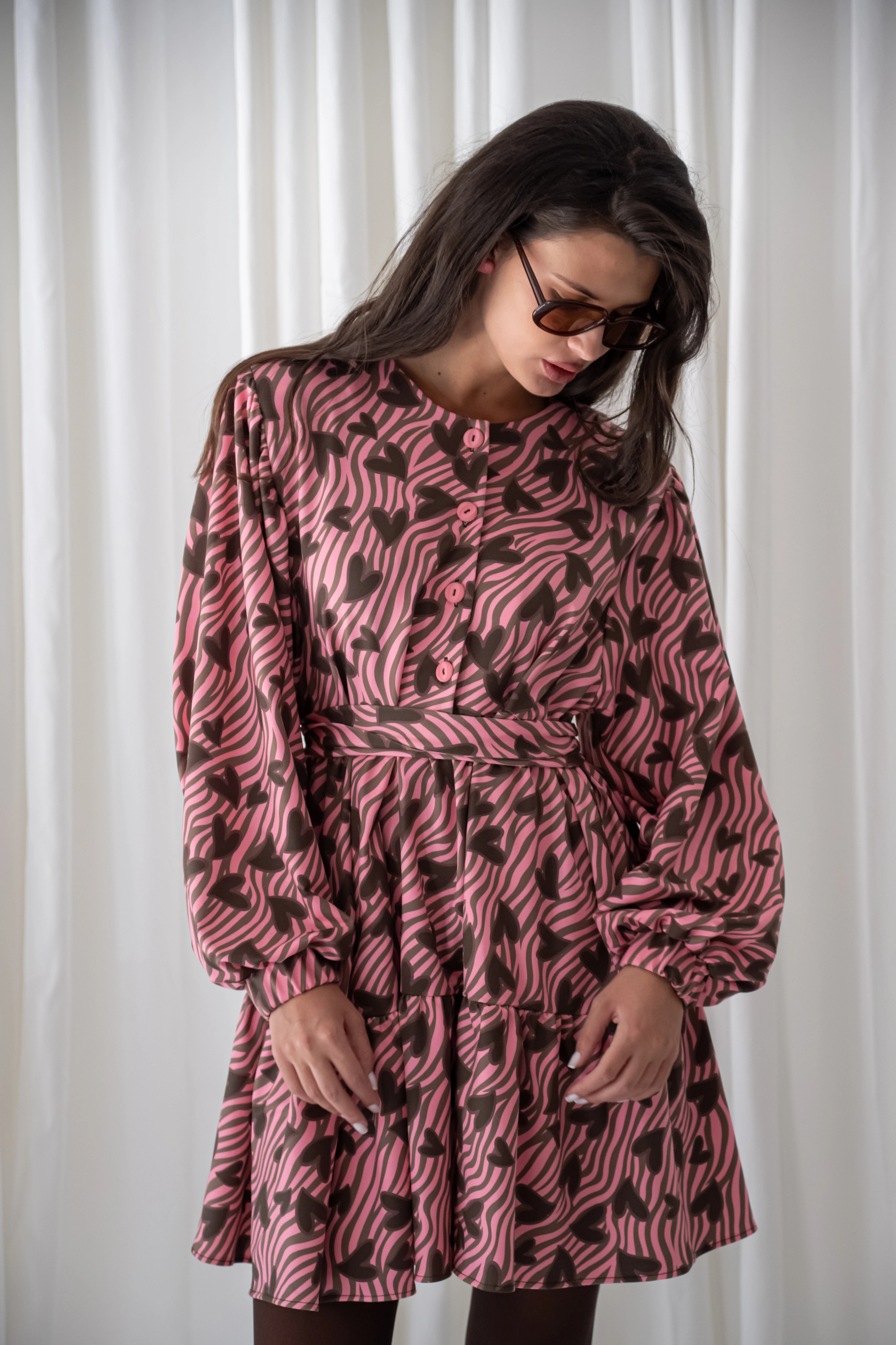 Belle Amour Futter Mini Dress