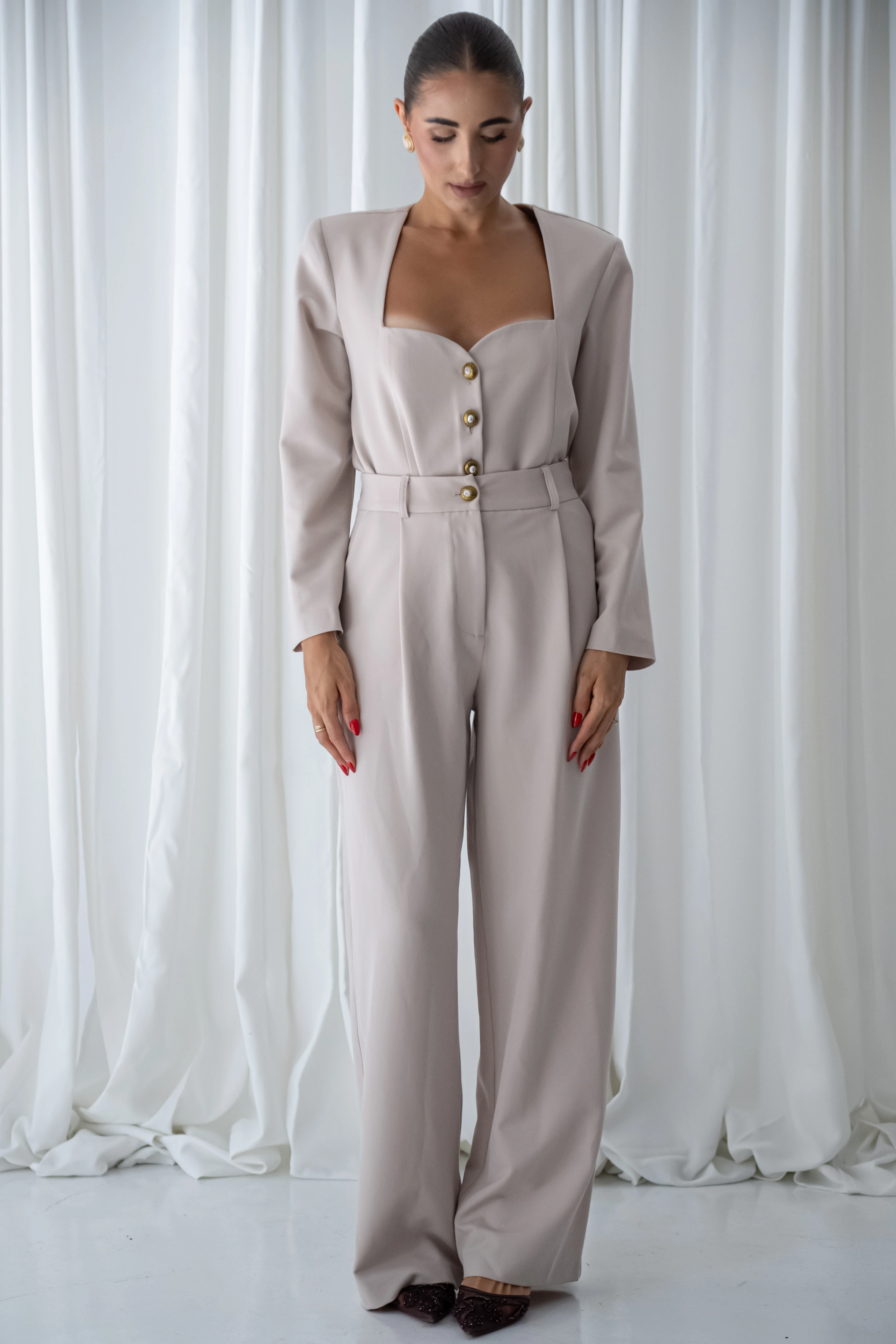 Ice Beige Pants