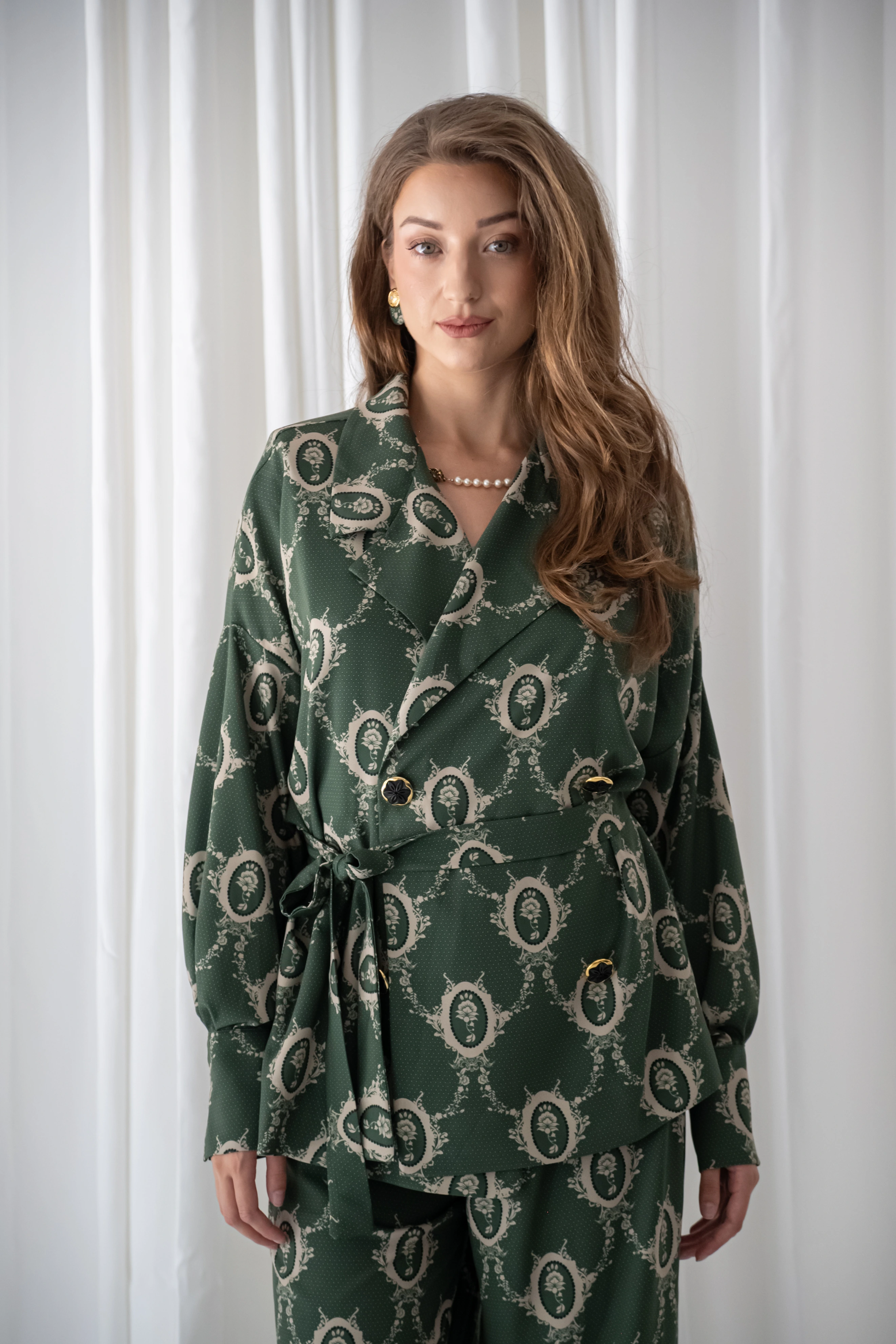 Madam Olive Blazer Shirt